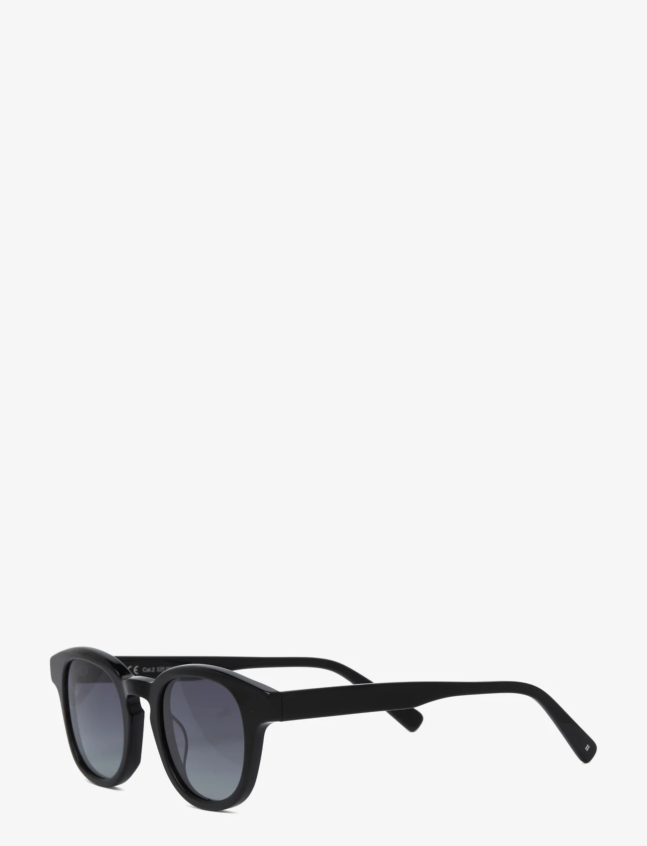 Les Deux - Skyler Sunglasses - pyöreät aurinkolasit - black/dark grey - 1