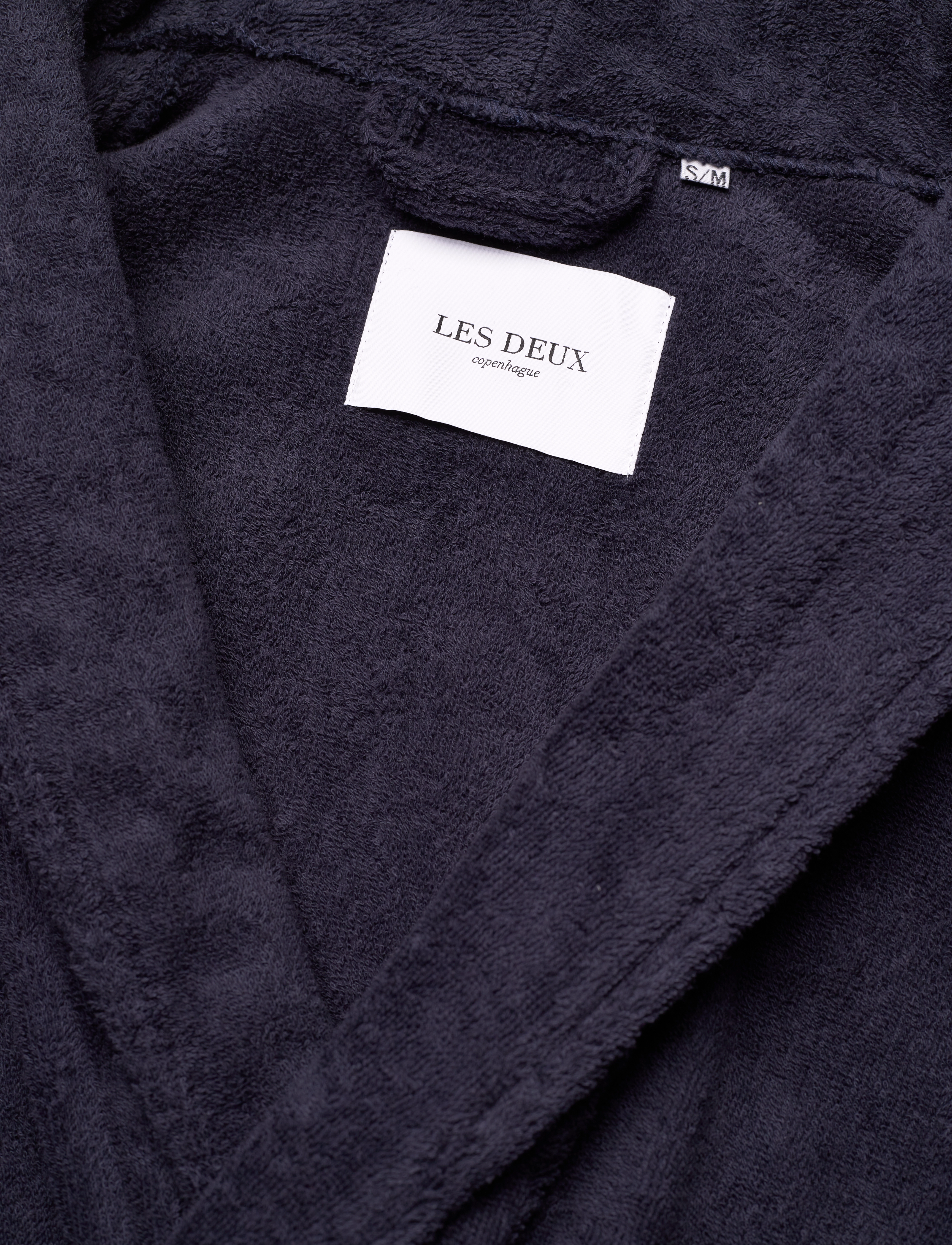 Les Deux - Les Deux Bathrobe - dark navy/ivory - 2