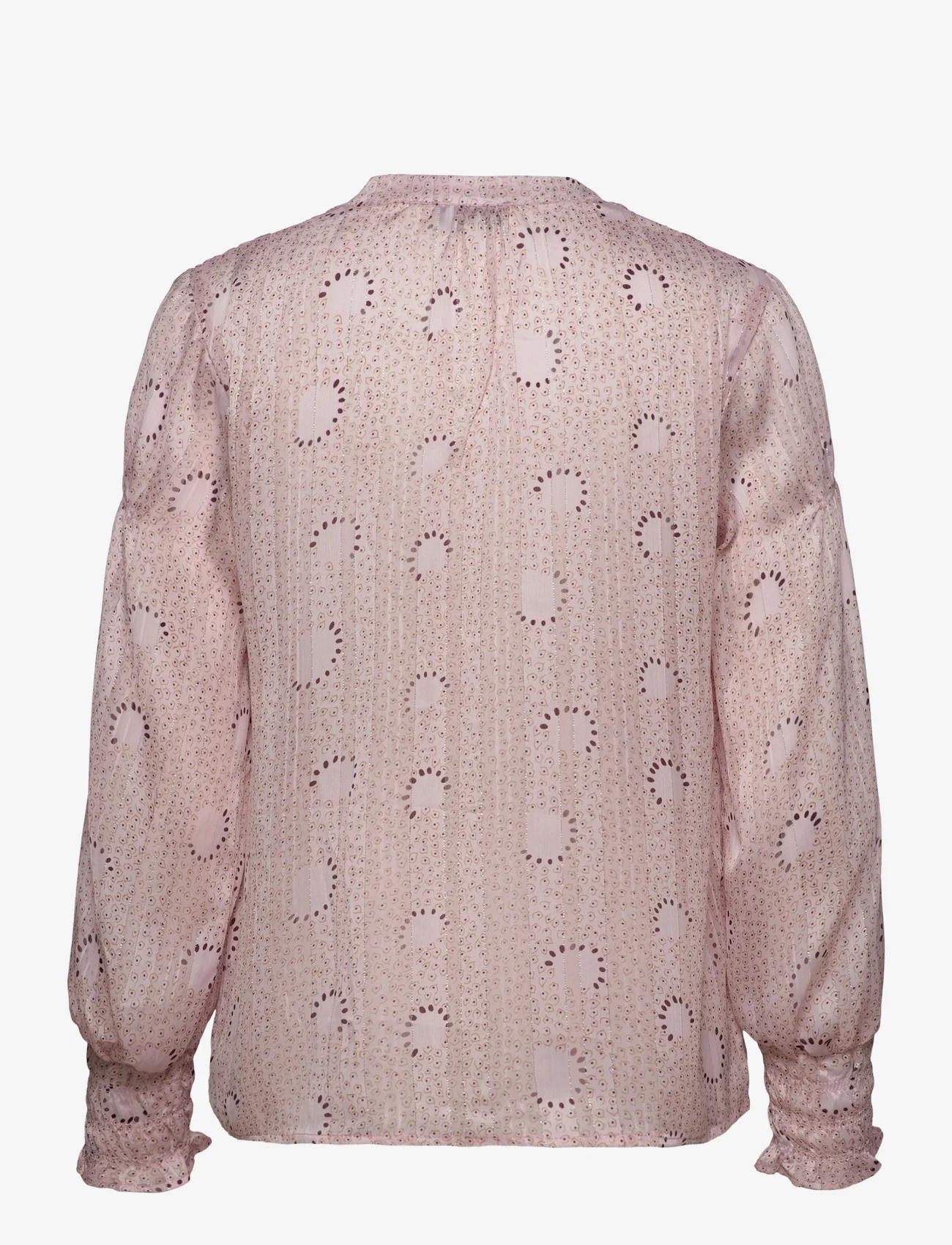 Levete Room - LR-LUNA - blouses met lange mouwen - l506c - light purple combi - 1