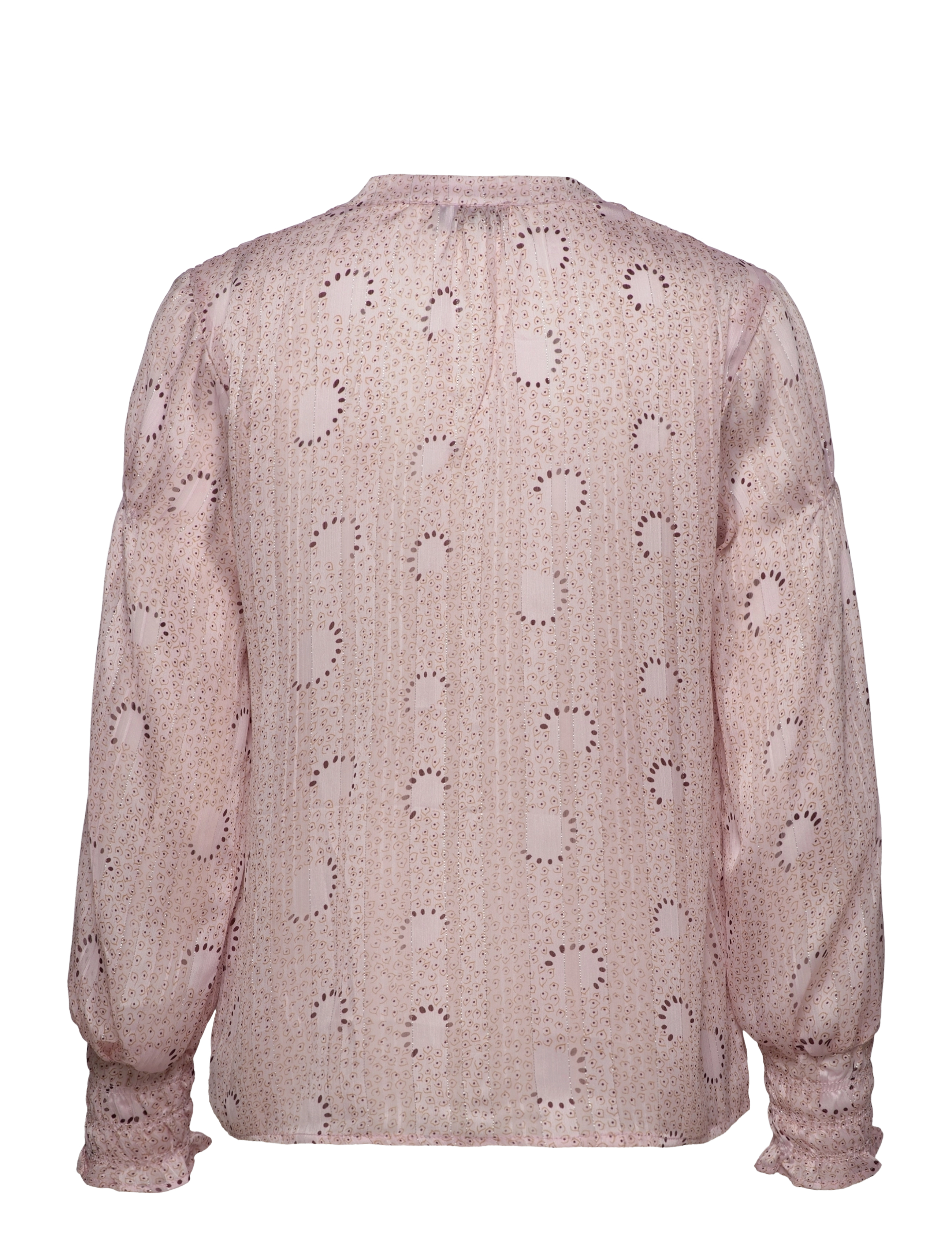 Levete Room - LR-LUNA - blouses met lange mouwen - l506c - light purple combi - 1