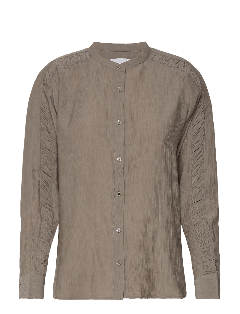 Levete Room - LR-ASTA - langærmede bluser - l905 - taupe - 0