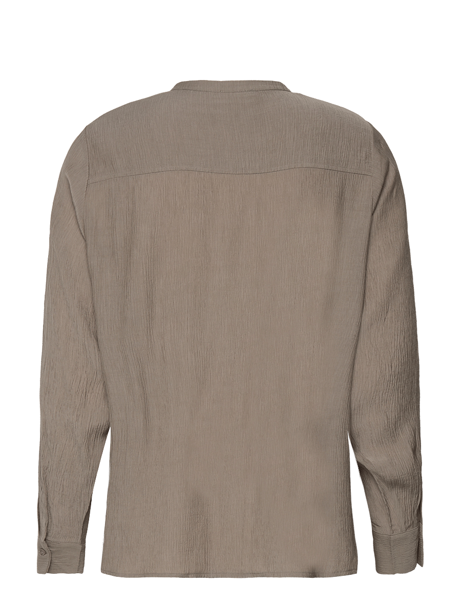 Levete Room - LR-ASTA - langärmelige blusen - l905 - taupe - 1
