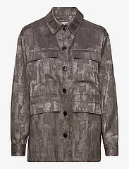 Levete Room - LR-ALMA - long-sleeved shirts - l912 - steel grey - 0