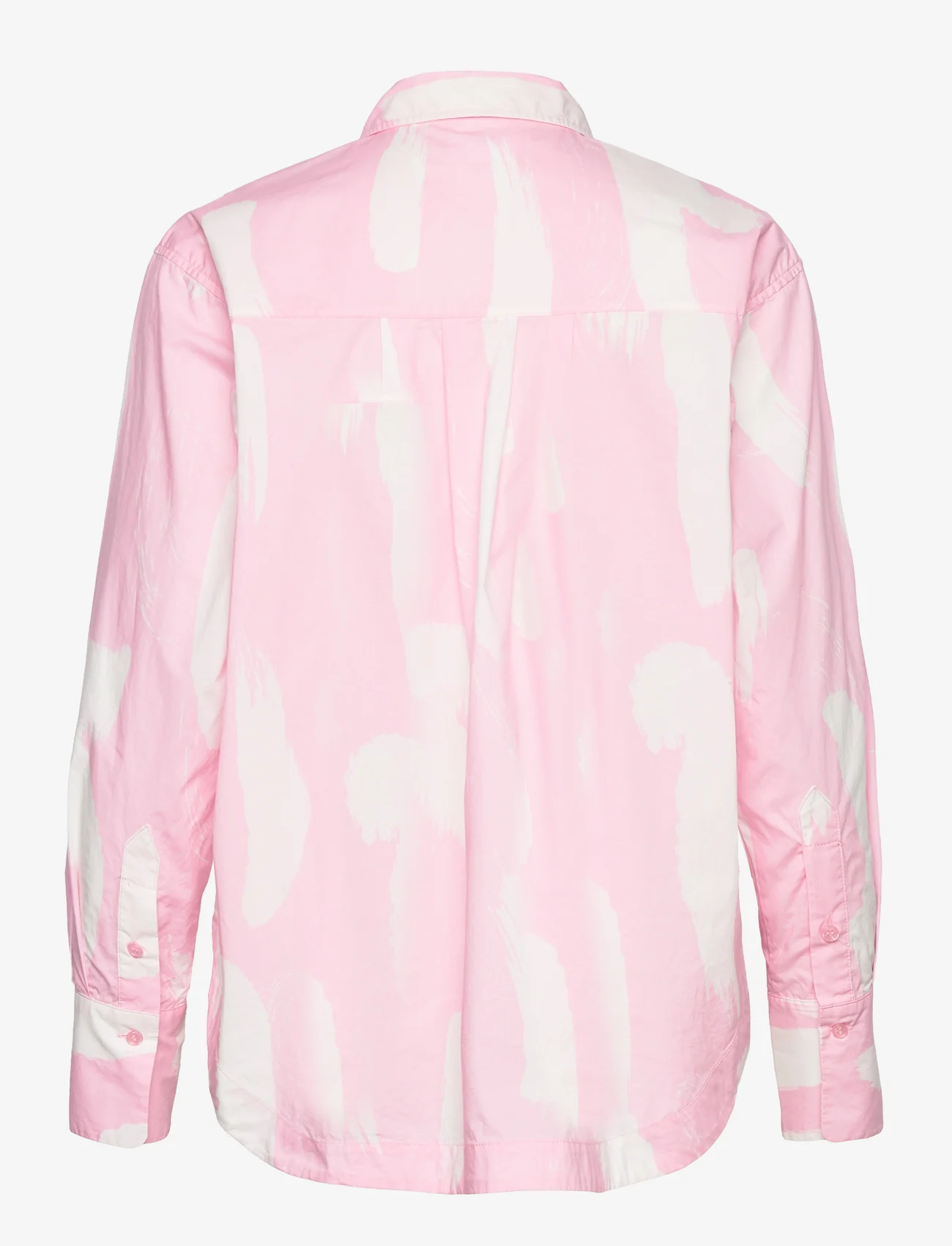 Levete Room - LR-ANNIKA - langärmlige hemden - l430c - powder pink combi - 1