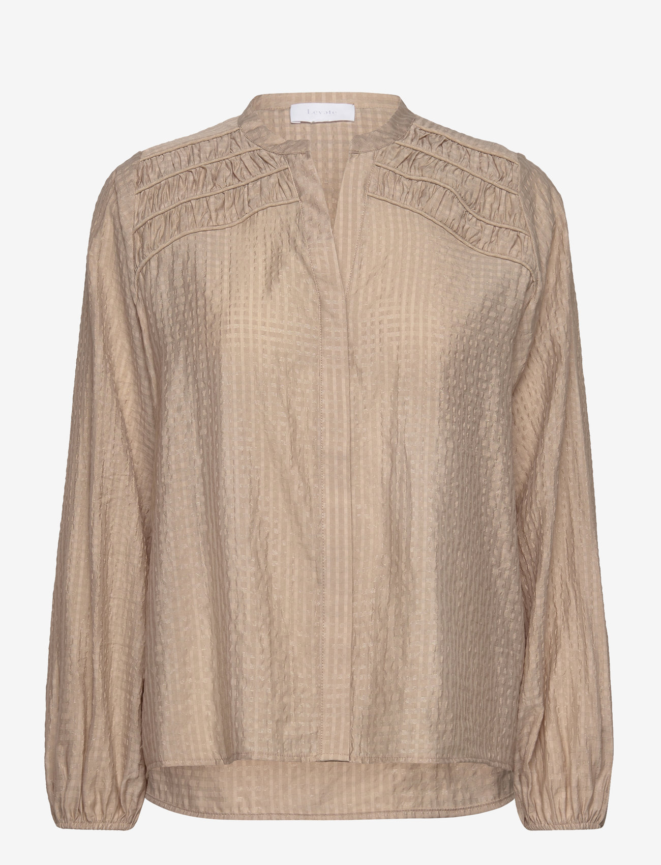 Levete Room - LR-FILICA - langærmede bluser - plaza taupe - 0
