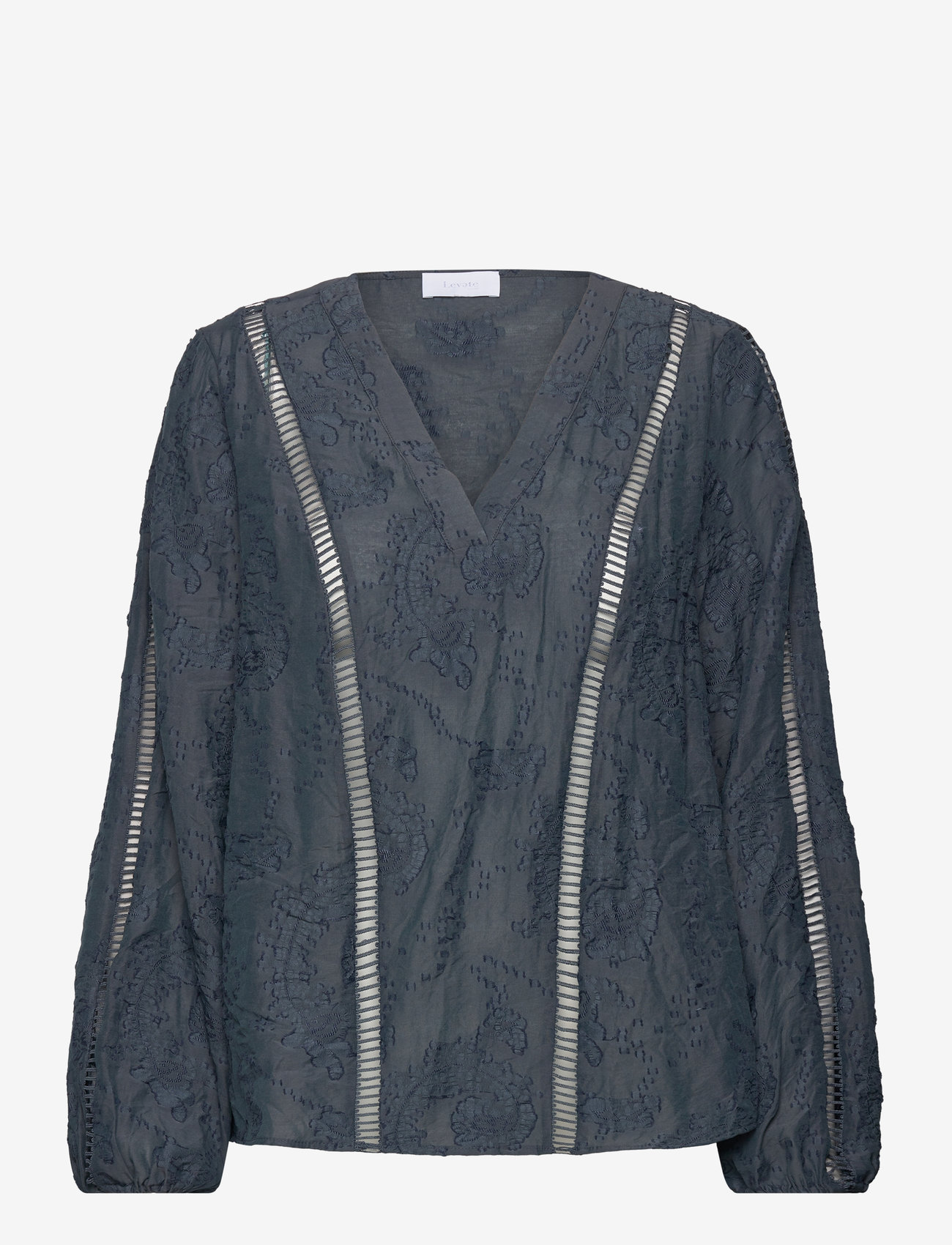 Levete Room - LR-FENNA - langærmede bluser - dark slate - 0