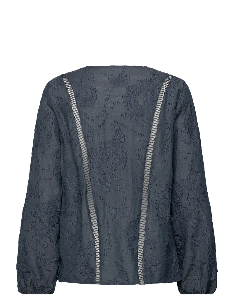 Levete Room - LR-FENNA - langærmede bluser - dark slate - 1
