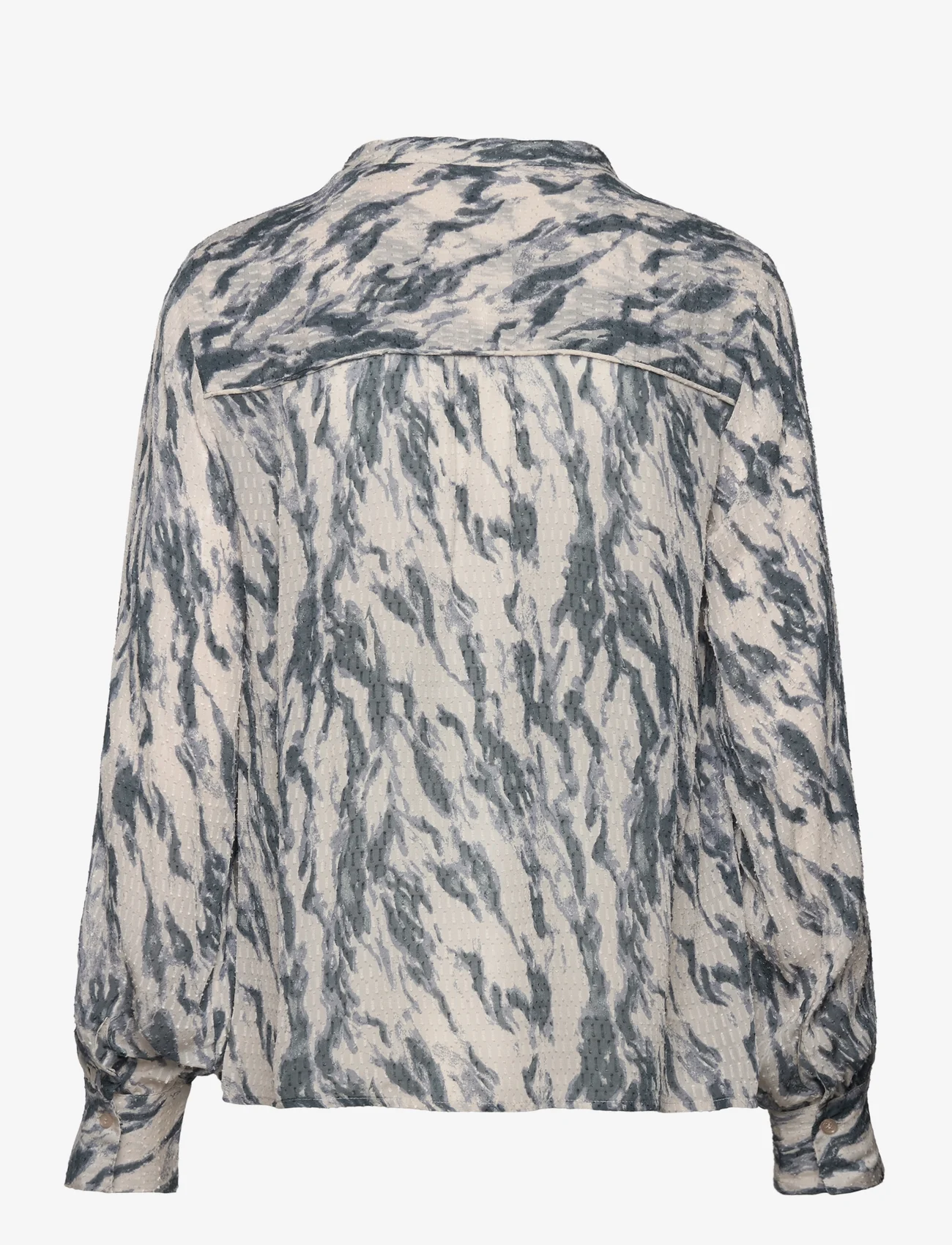 Levete Room - LR-FIA - long-sleeved blouses - dark slate combi - 1