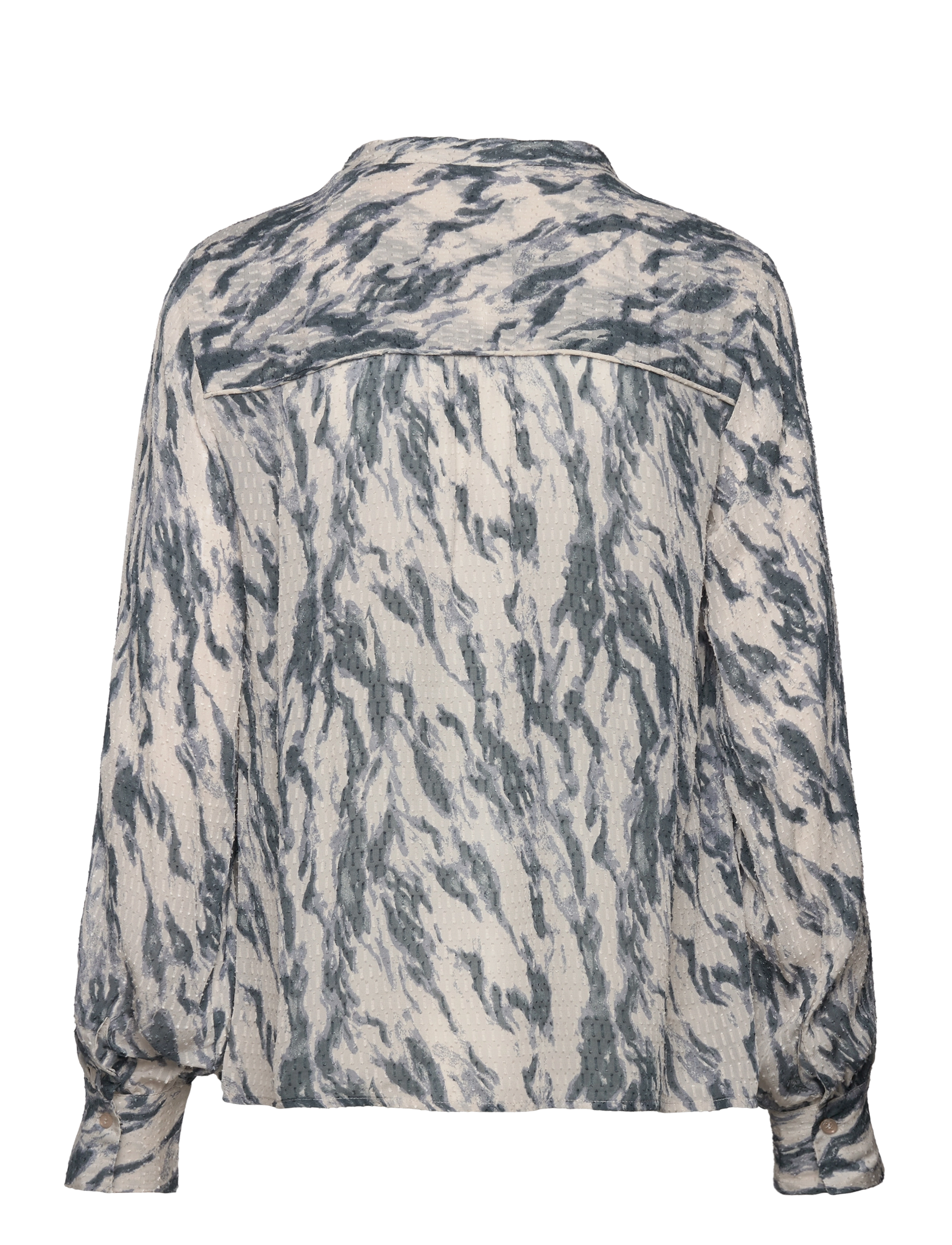 Levete Room - LR-FIA - langärmlige blusen - dark slate combi - 1