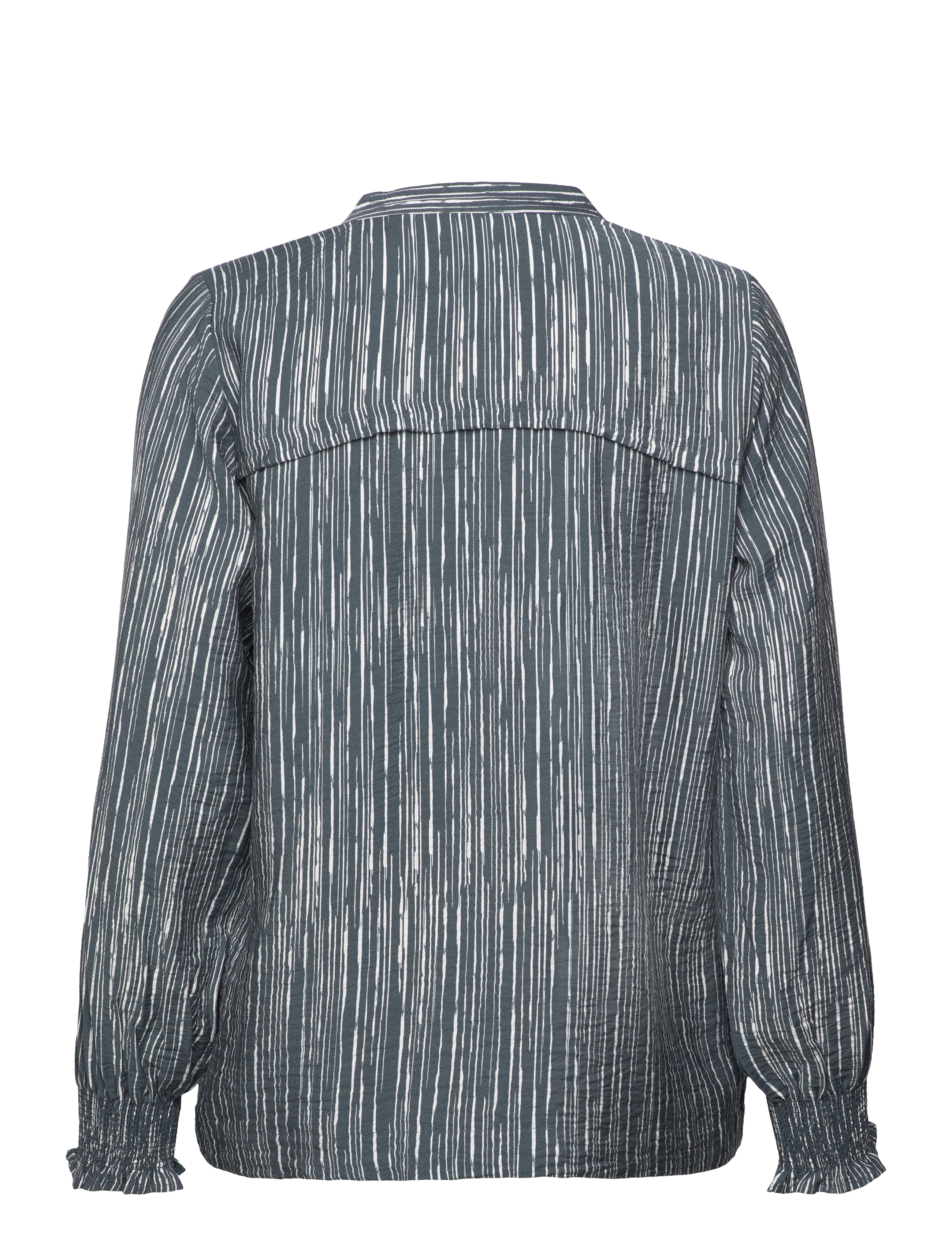 Levete Room - LR-FEVER - long-sleeved blouses - dark slate combi - 1