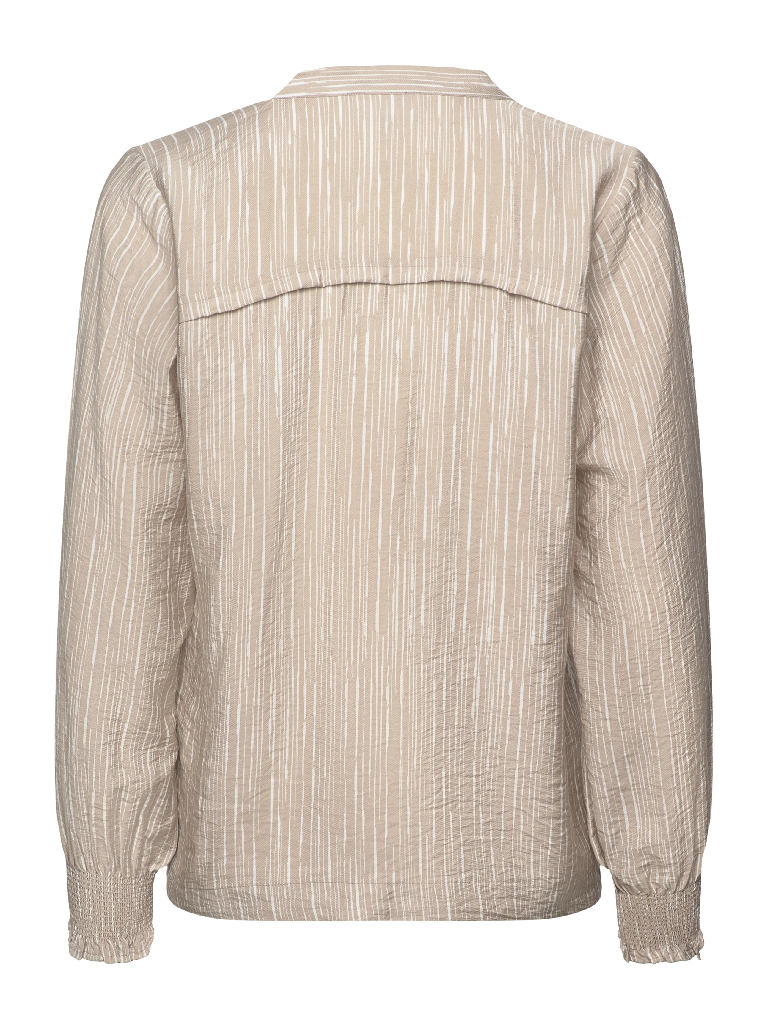Levete Room - LR-FEVER - langärmelige blusen - plaza taupe combi - 1
