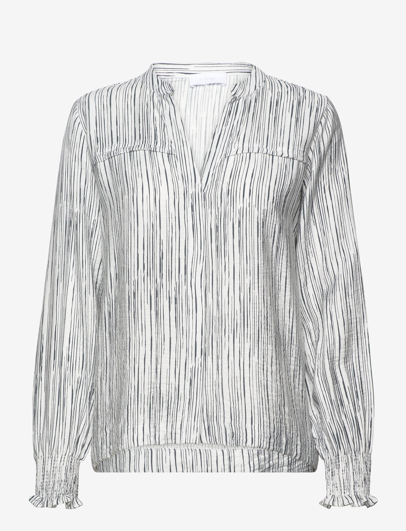 Levete Room - LR-FEVER - langärmlige blusen - star white combi - 0