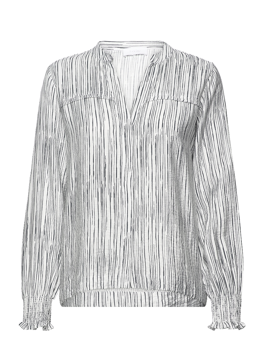 Levete Room - LR-FEVER - langærmede bluser - star white combi - 0