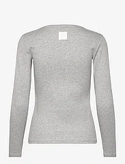 Levete Room - LR-NUMBIA - long-sleeved tops - light grey melange - 1