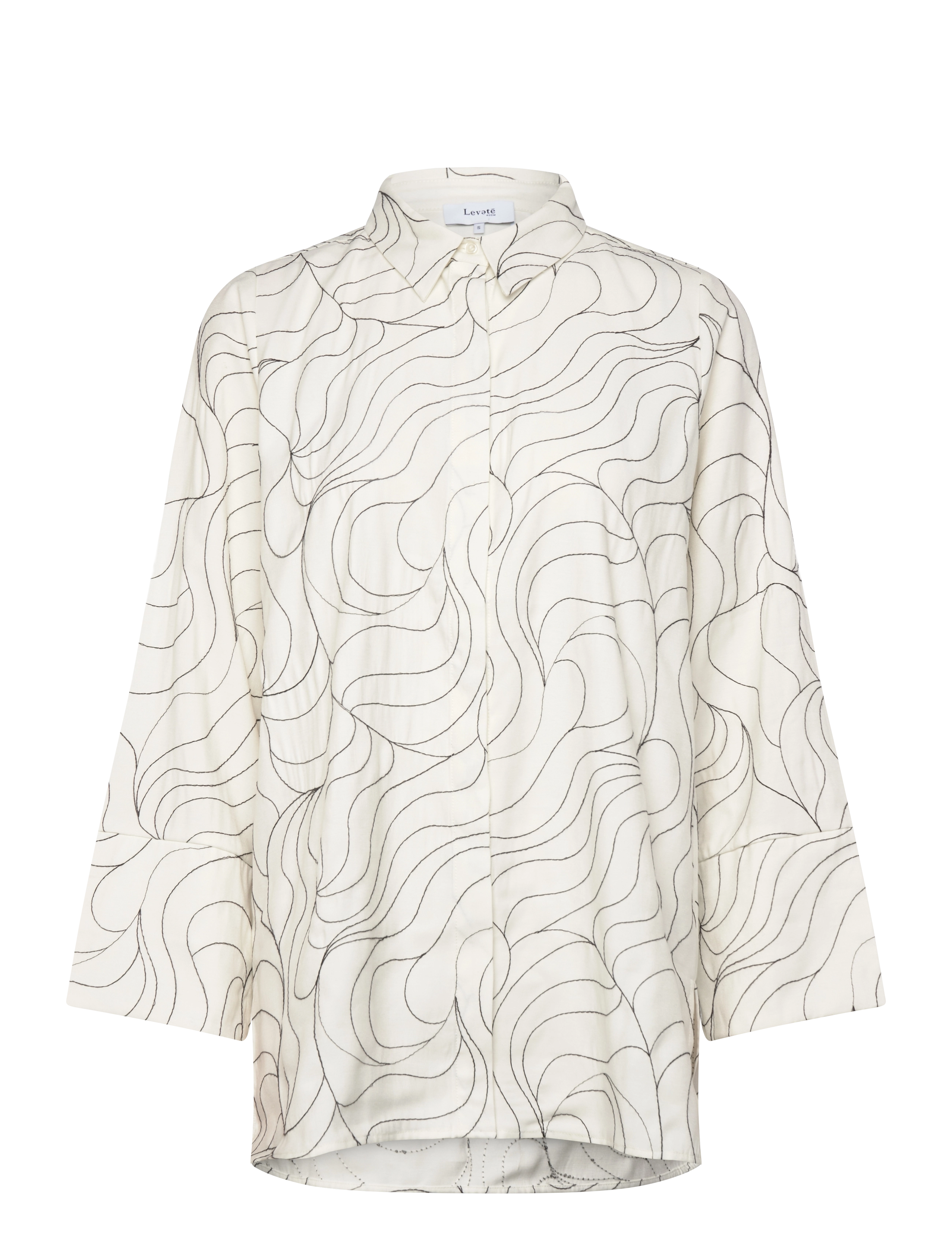 Levete Room Lr-Kora, M, Shirts, Weiß - Long-sleeved, Frauen