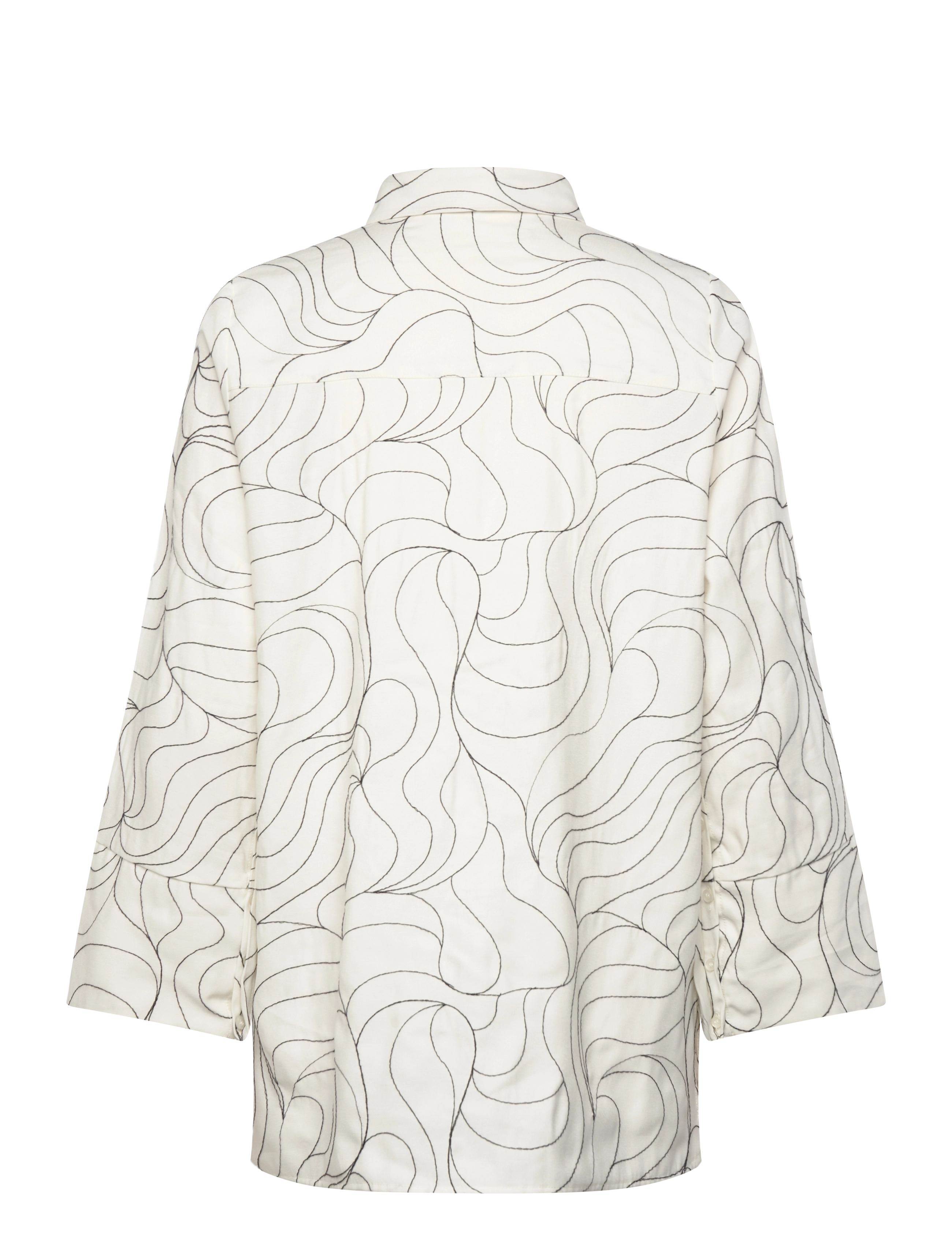 Levete Room - LR-KORA - langærmede skjorter - l101c - star white combi - 1