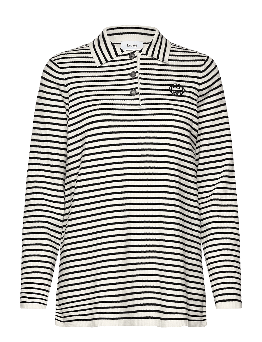 Levete Room - LR-KIRSTEN - poloshirts - l101c - star white combi - 0