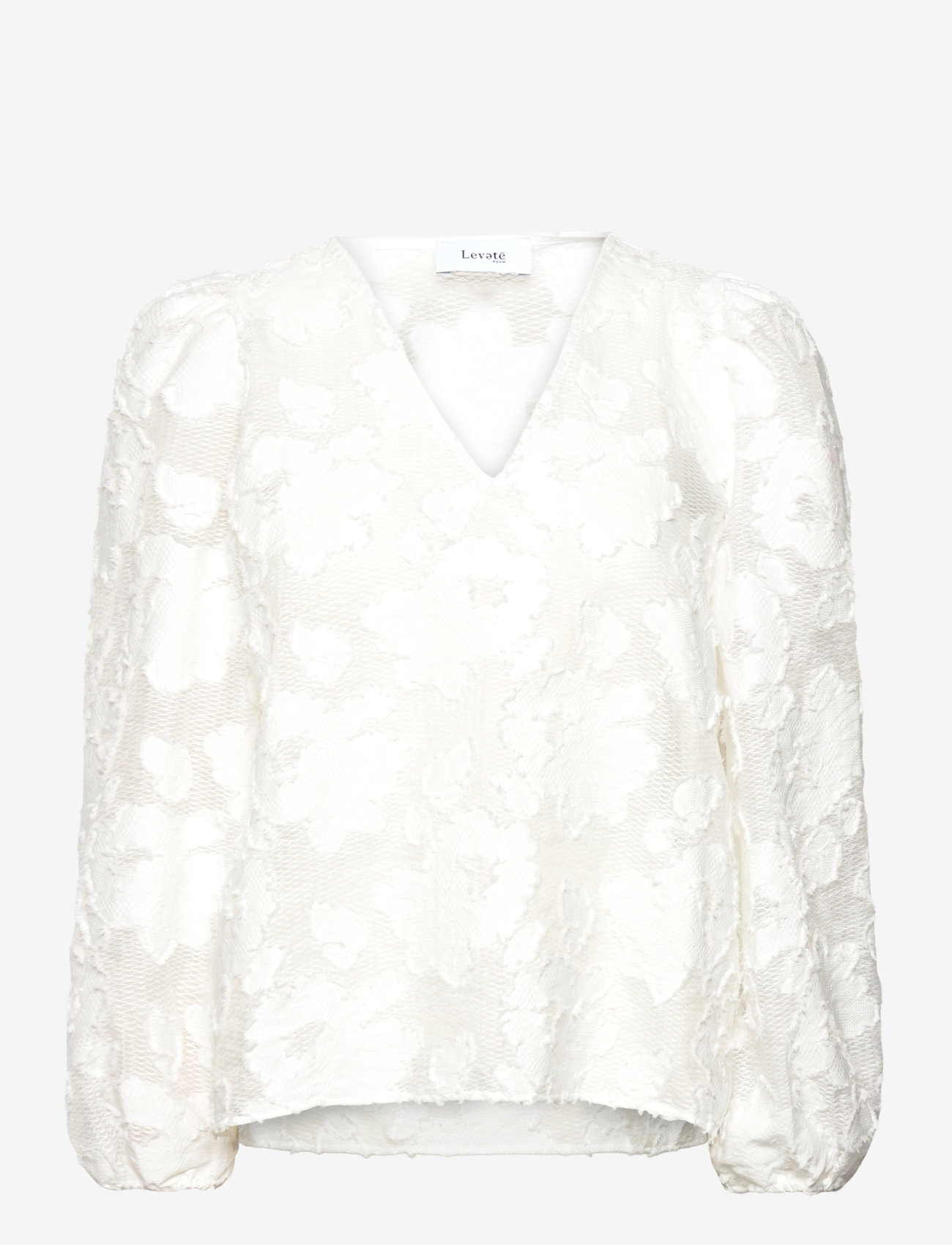 Levete Room - LR-KISSER - langærmede bluser - l101 - star white - 0