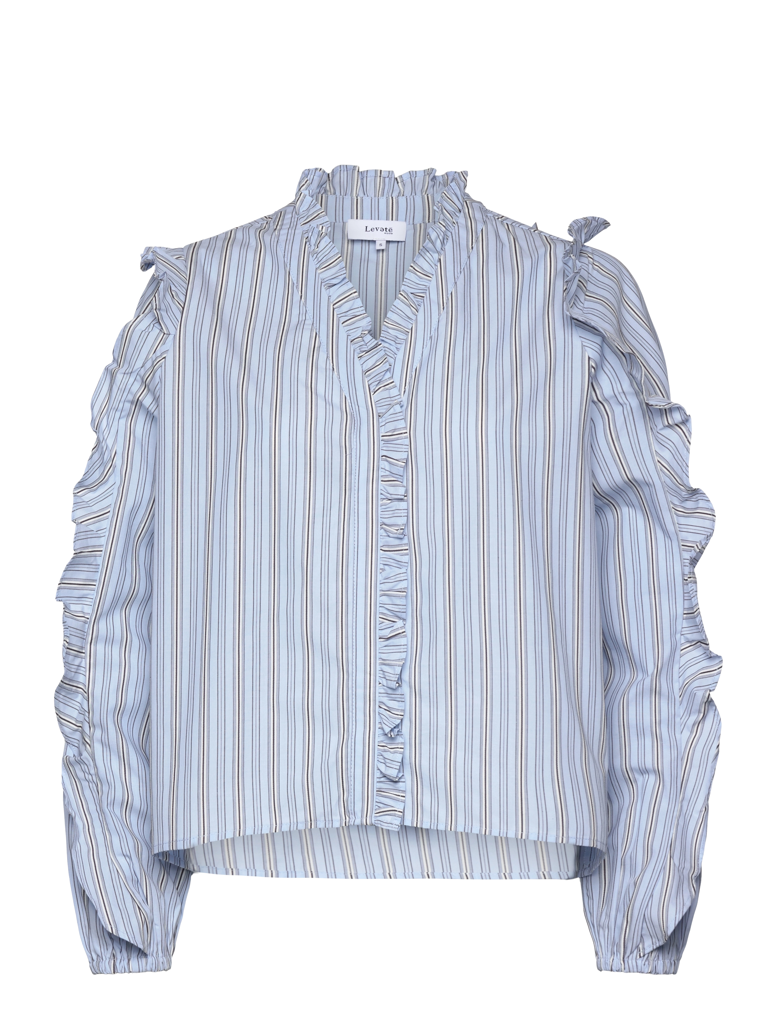 Levete Room Lr-Ketta, L, Shirts, Blau - Long-sleeved, Frauen