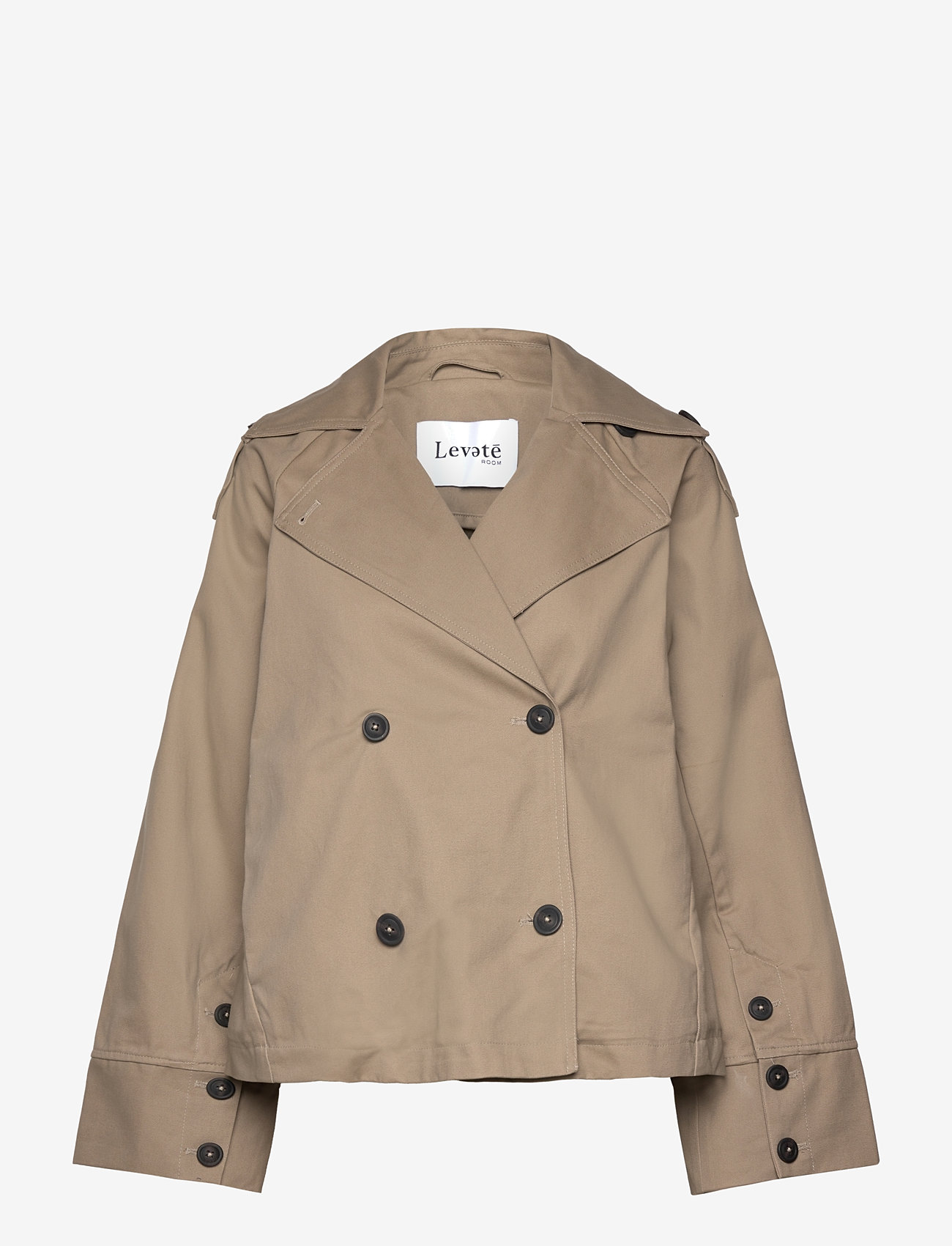 Levete Room - LR-KATINKA - trenchcoats - l878 - greige - 0