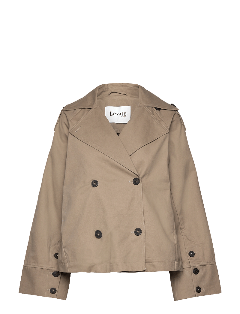 Levete Room - LR-KATINKA - trenchcoats - l878 - greige - 0