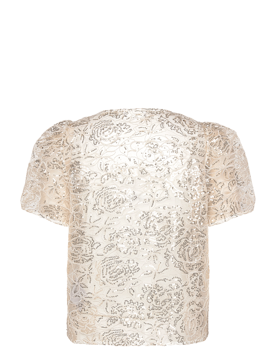 Levete Room - LR-KAROLINA - kurzärmelige blusen - l101c - star white combi - 1