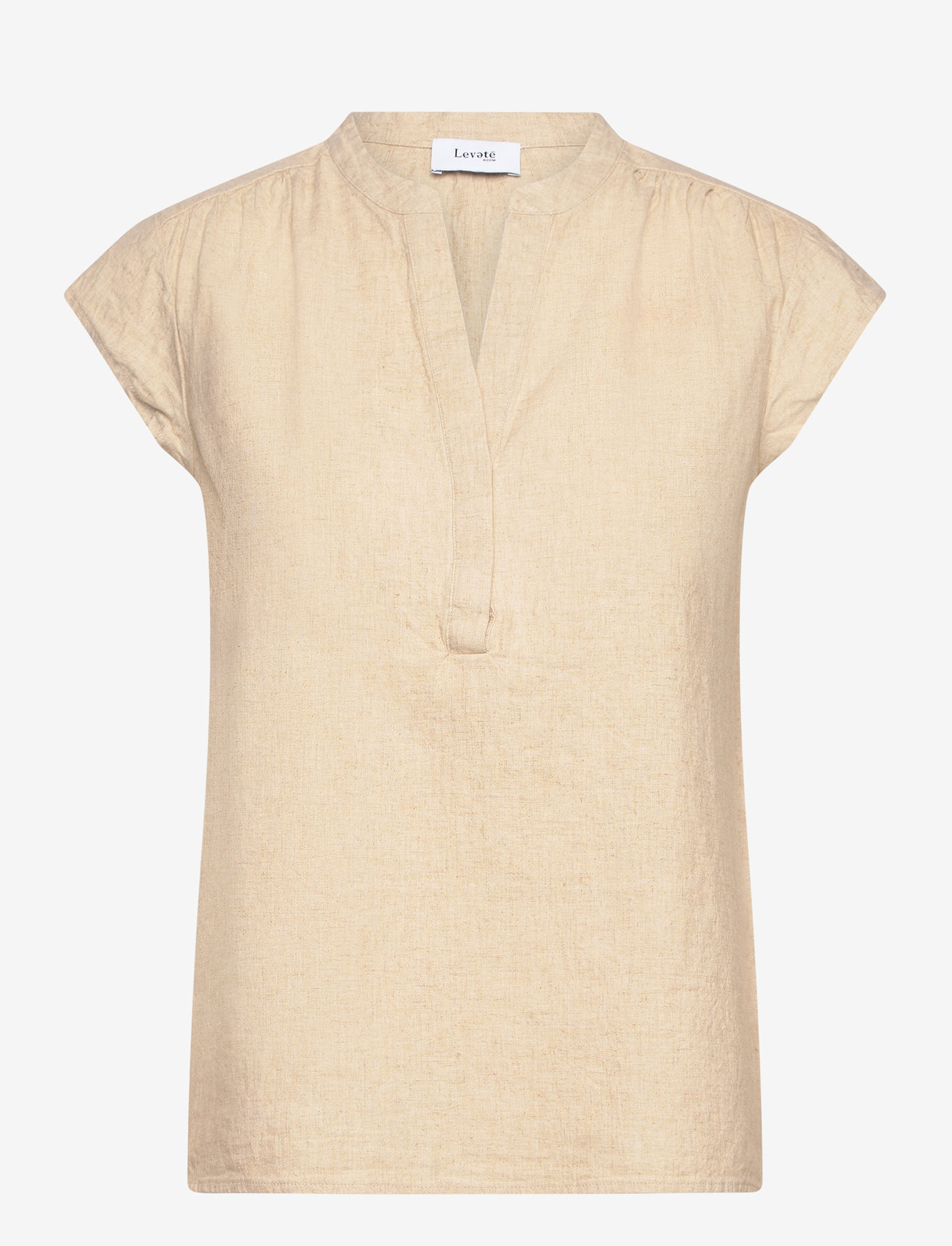 Levete Room - LR-NAJA - leinenhemden - l9195 - island fossil melange - 0