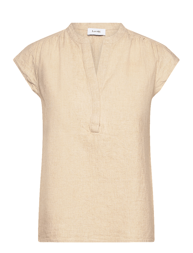 Levete Room - LR-NAJA - hørskjorter - l9195 - island fossil melange - 0