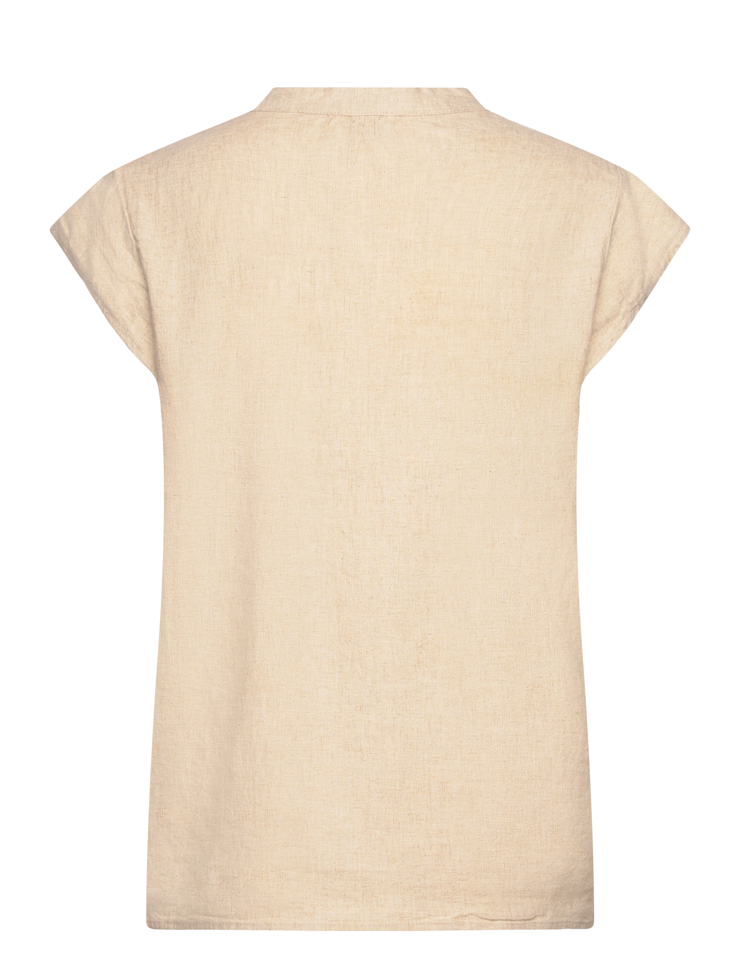 Levete Room - LR-NAJA - sleeveless blouses - l9195 - island fossil melange - 1