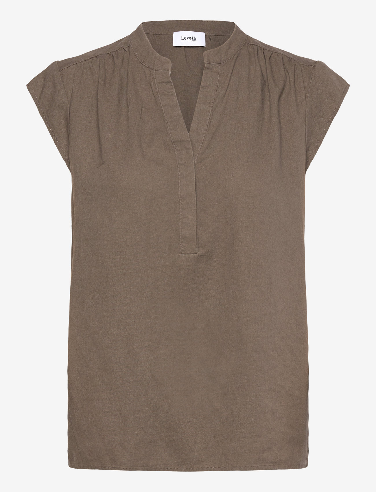 Levete Room - LR-NAJA - linneskjortor - l874 - morel - 0