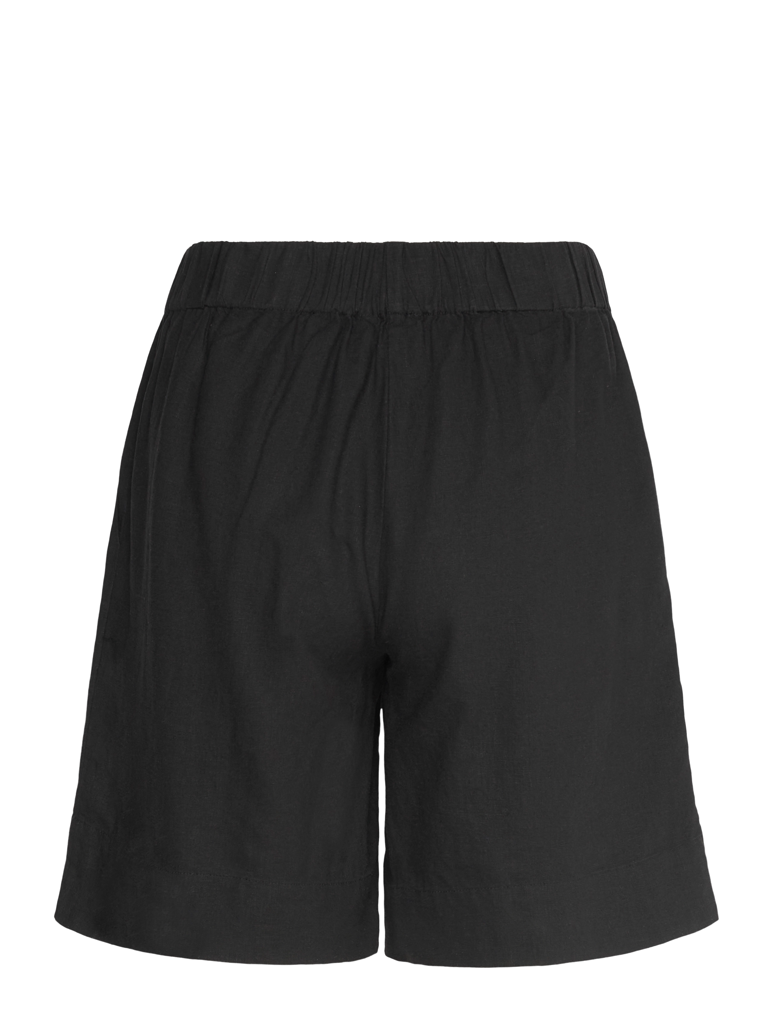 Levete Room - LR-NAJA - leinen-shorts - l999 - black - 1