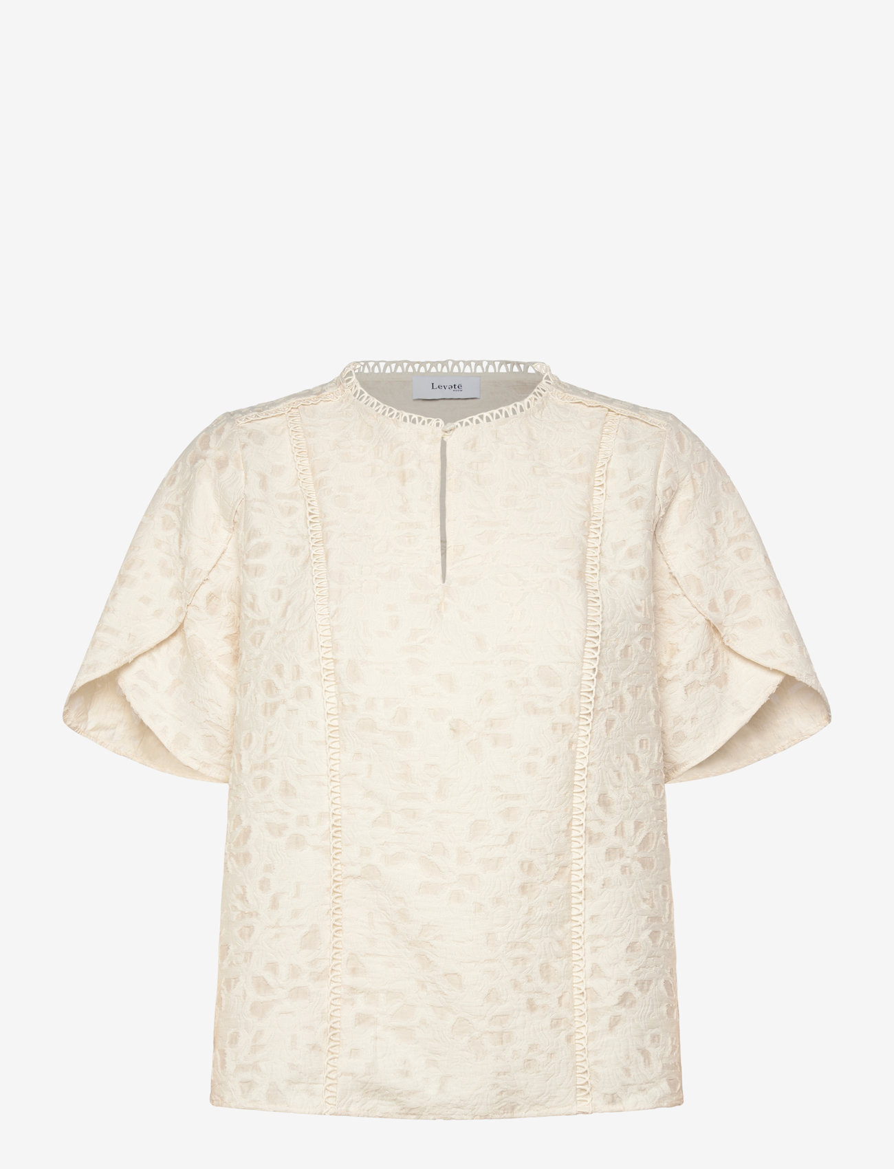 Levete Room - LR-KANA - kortærmede bluser - l185 - turtledove - 0