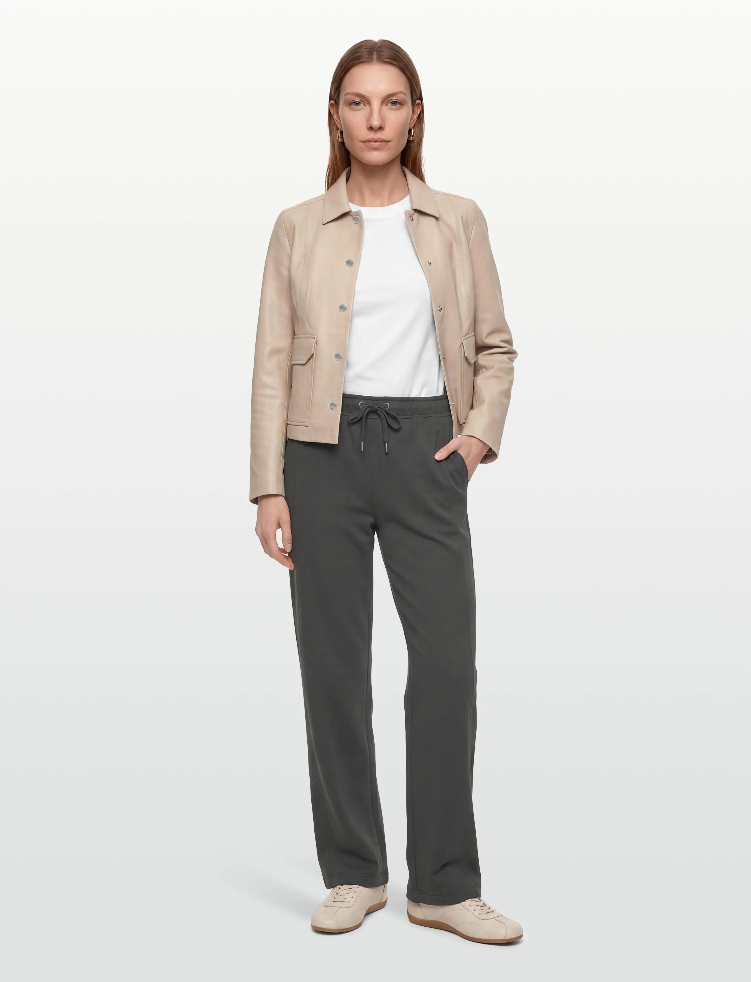 Levete Room LR-NUKA - Trousers - L926 - BLACK OYSTER / grey