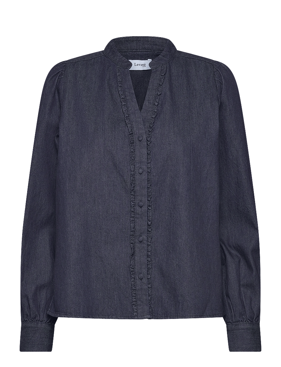 Levete Room - LR-PIETTA - jeanshemden - 6995 dark navy - 1