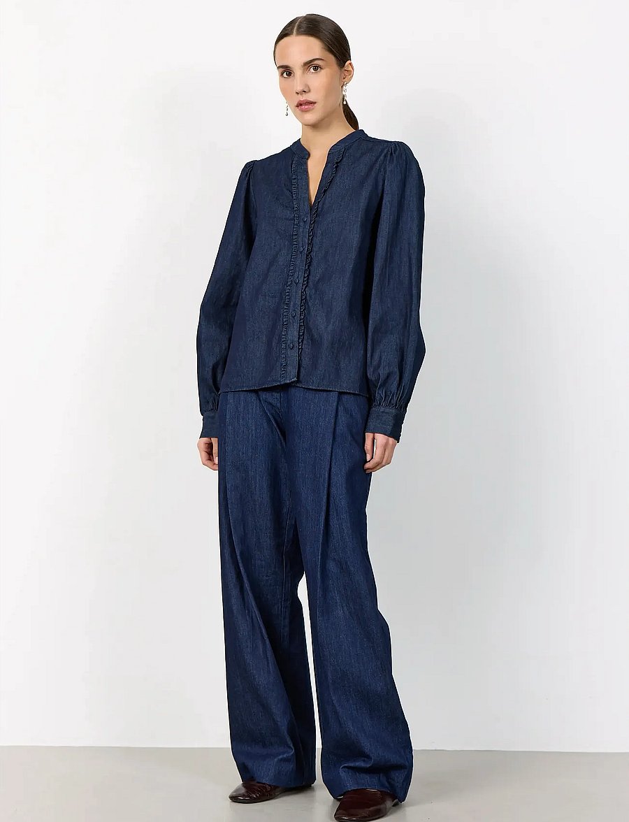 Levete Room - LR-PIETTA - jeanshemden - 6995 dark navy - 0