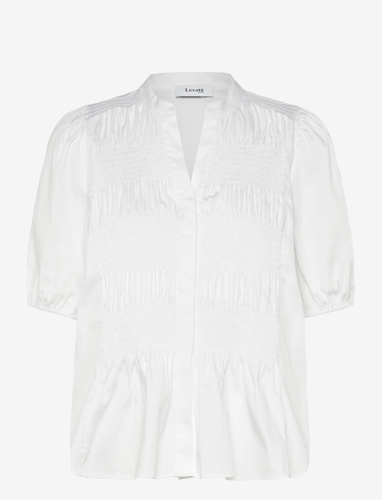 Levete Room - LR-ISLA SOLID - kortærmede bluser - 1000 white - 0