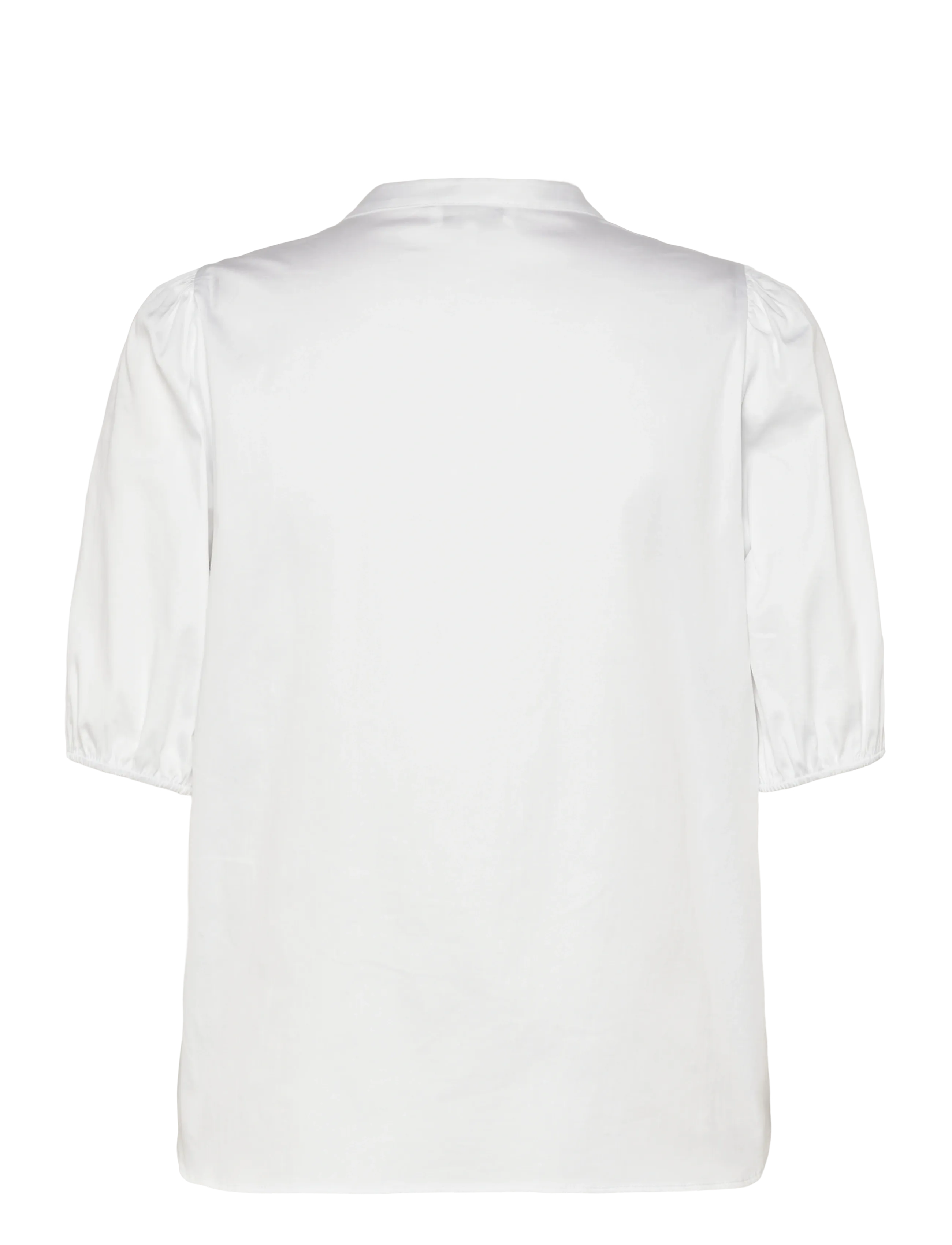 Levete Room - LR-ISLA SOLID - kurzämlige blusen - 1000 white - 2
