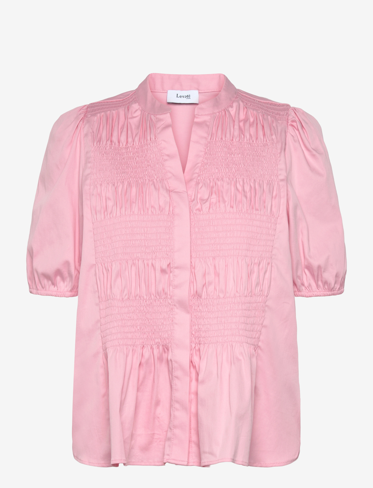 Levete Room - LR-ISLA SOLID - kurzämlige blusen - 4120 rose - 1