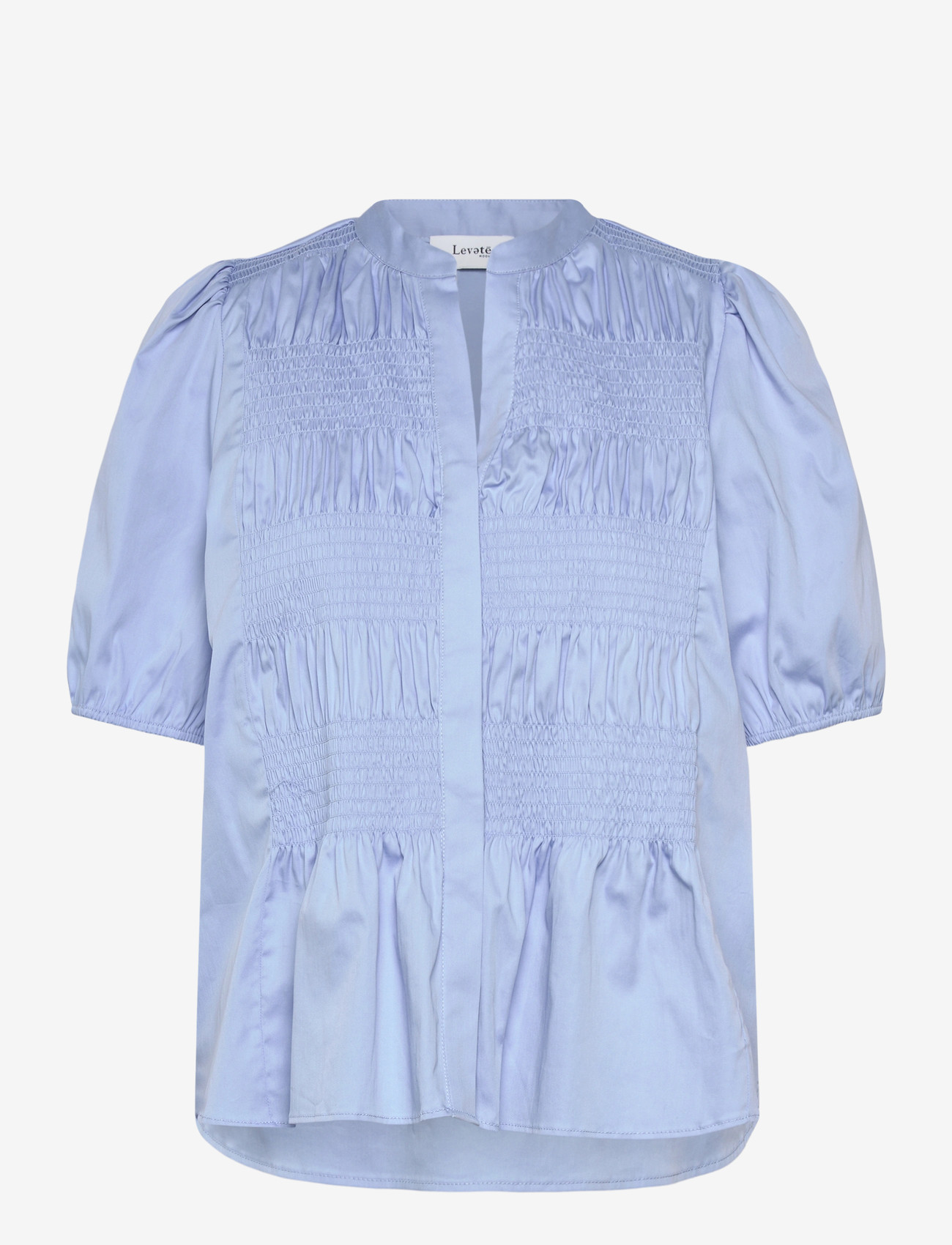 Levete Room - LR-ISLA SOLID - short-sleeved blouses - 6250 windsurfer - 1
