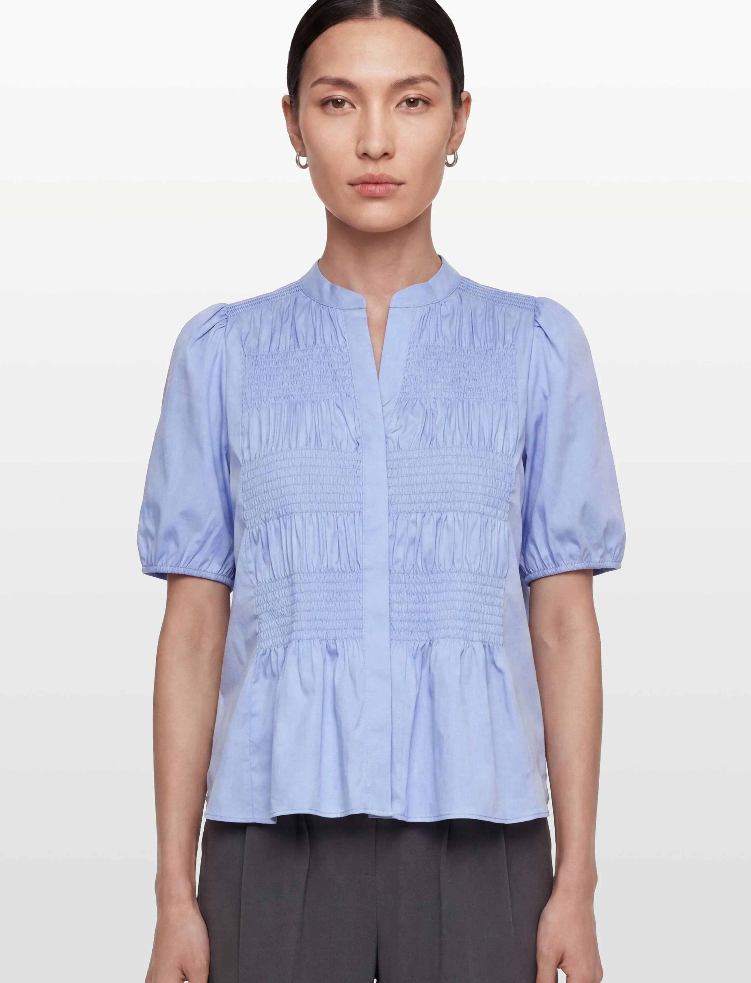 Levete Room - LR-ISLA SOLID - kortärmade blusar - 6250 windsurfer - 3