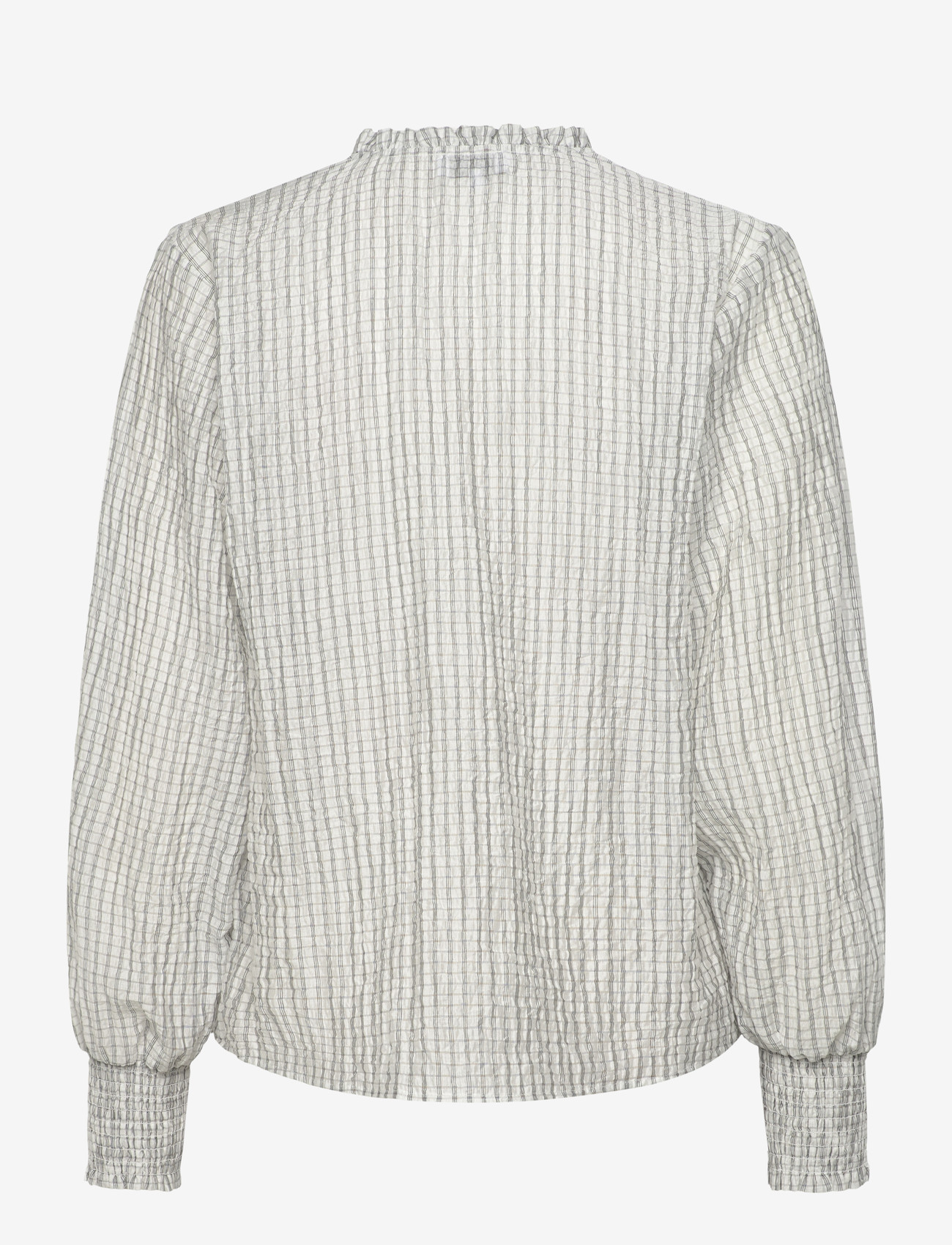 Levete Room - LR-PATTY - langærmede bluser - 1001c - star white combi - 1