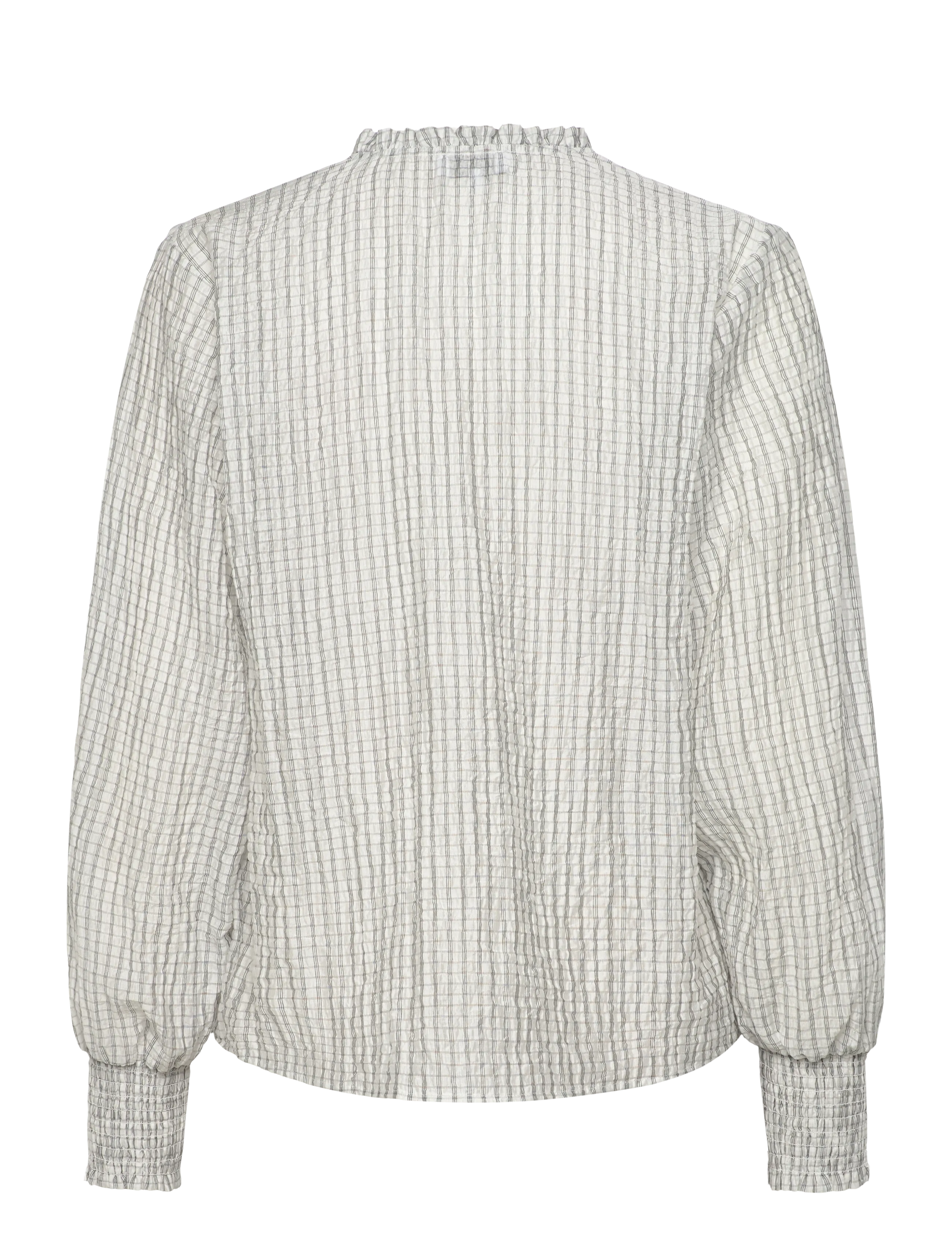 Levete Room - LR-PATTY - langärmelige blusen - 1001c - star white combi - 1