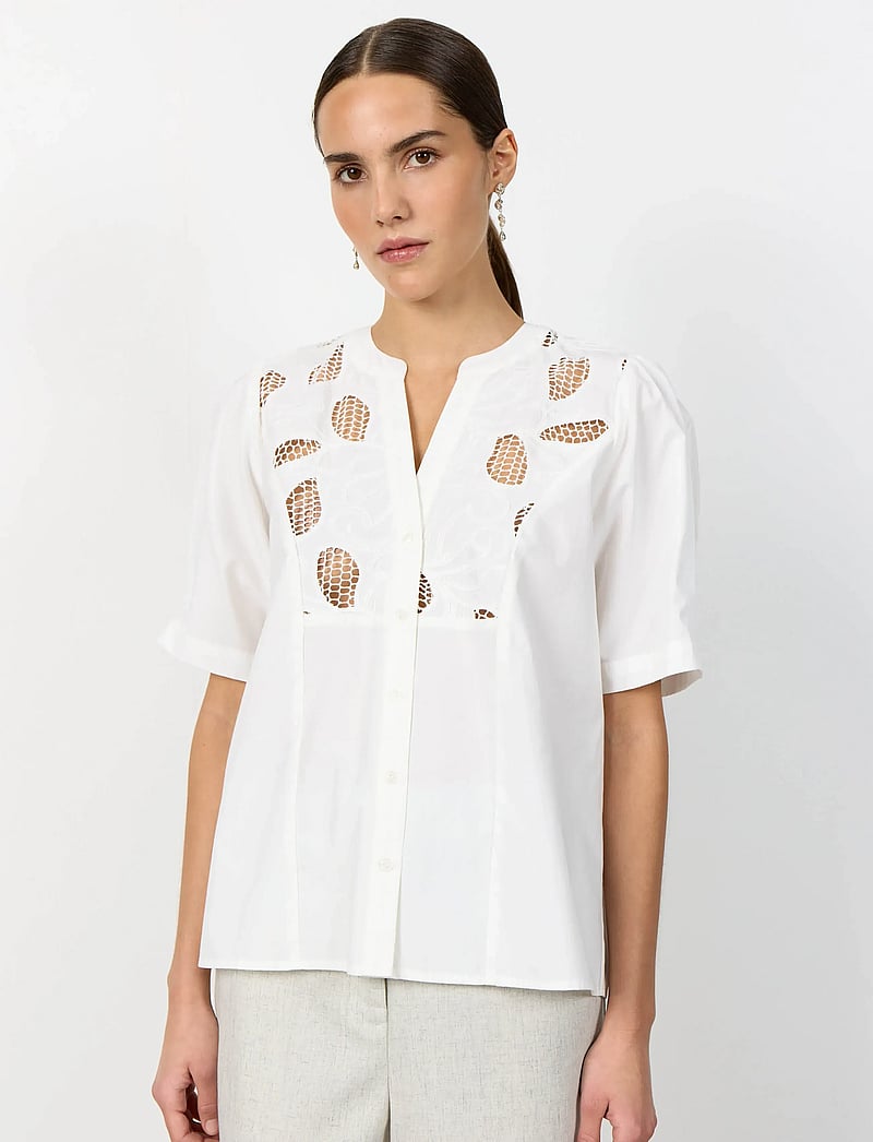 Levete Room - LR-PARKER - kurzämlige blusen - 1001 - star white - 4
