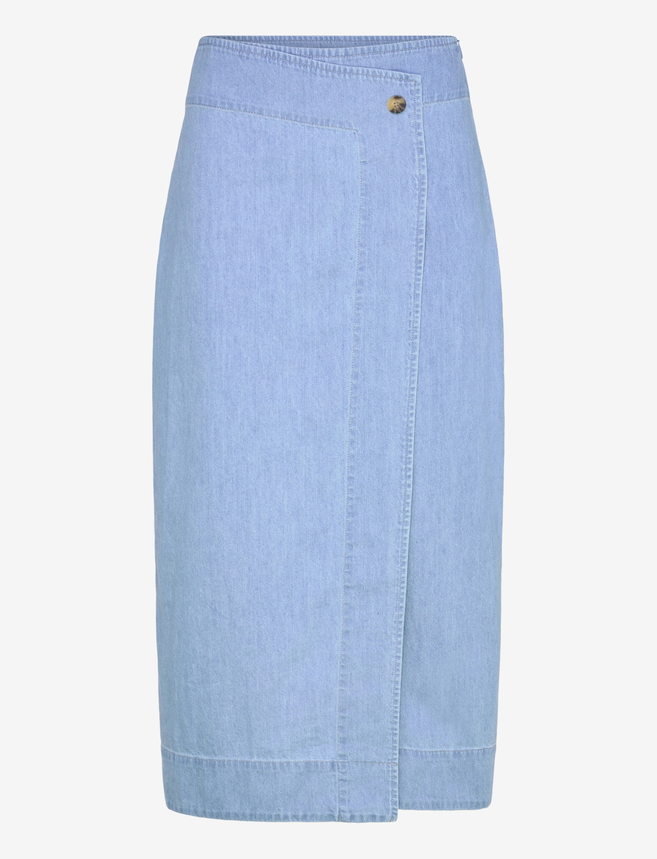 Levete Room - LR-PIETTA - omlottkjolar - 2085 - mid blue denim - 0