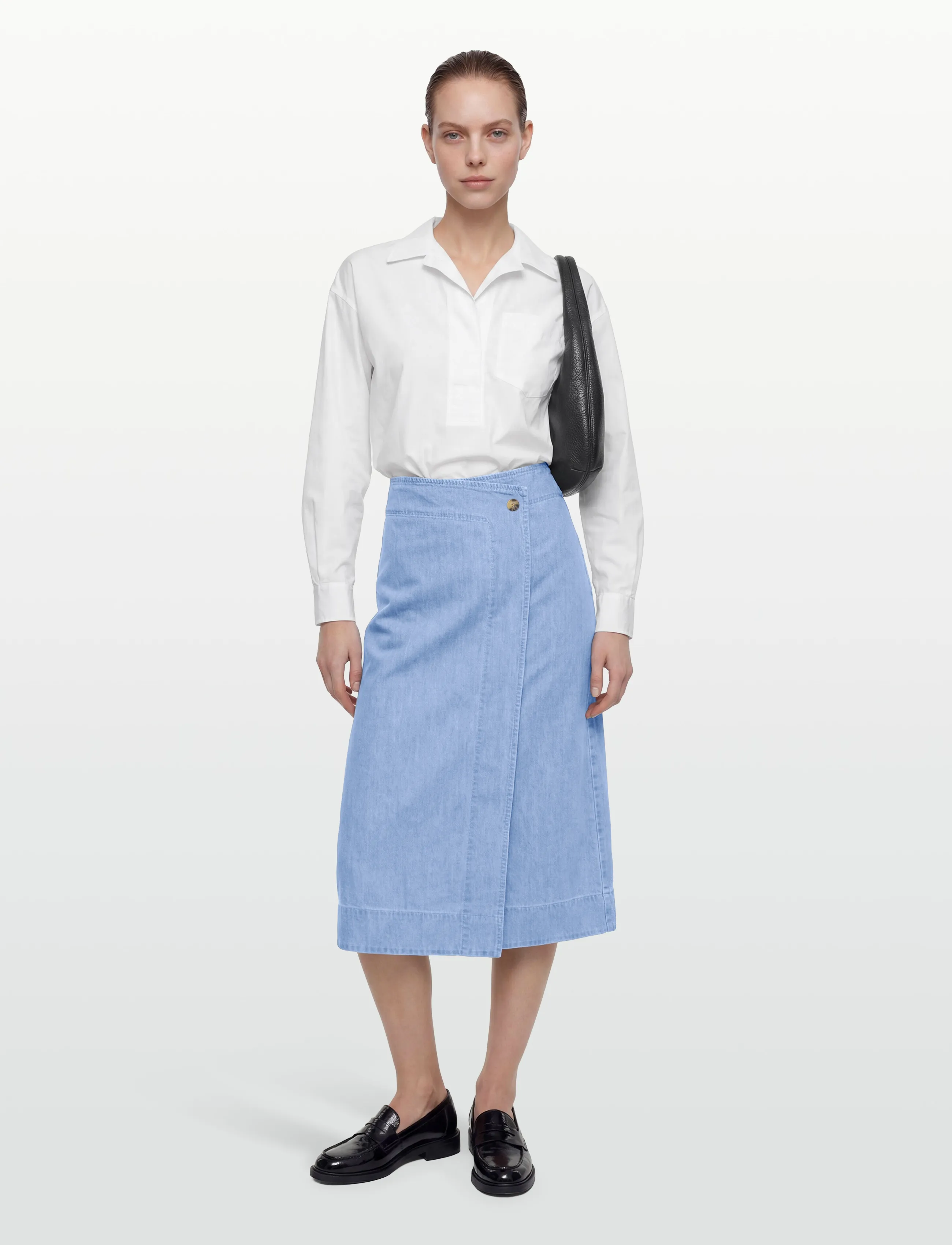 Levete Room LR-PIETTA - Denim skirts - 2085 - MID BLUE DENIM / blue