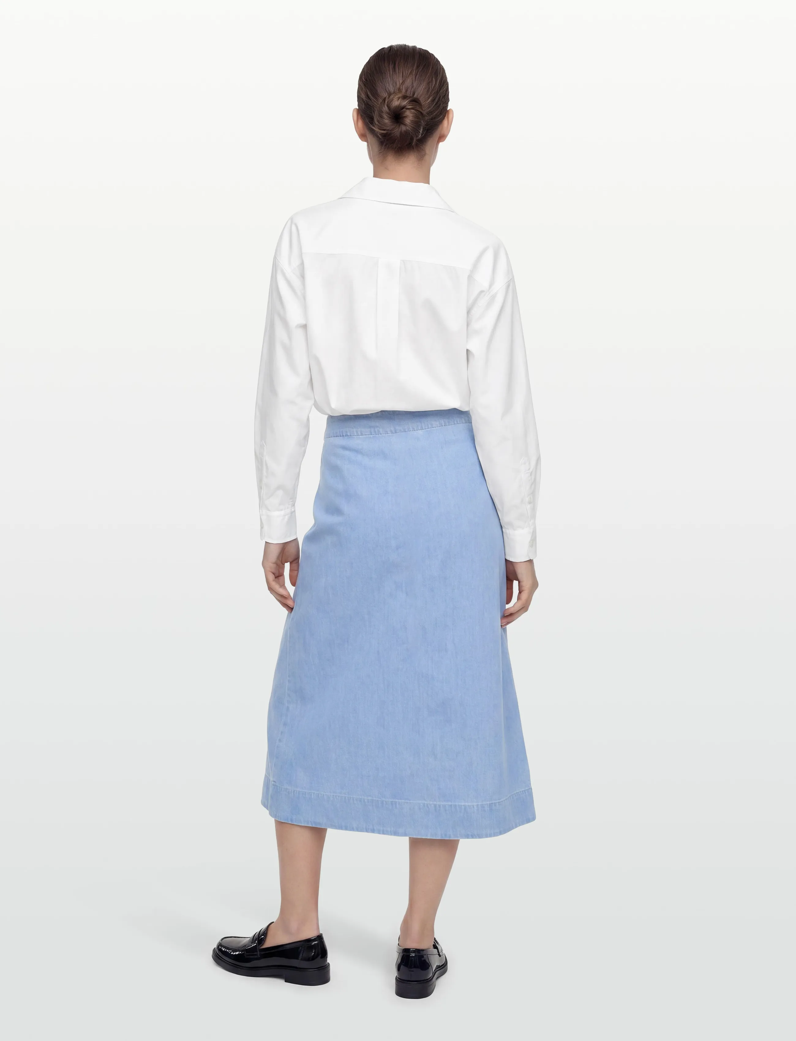 Levete Room - LR-PIETTA - wickelröcke - 2085 - mid blue denim - 4