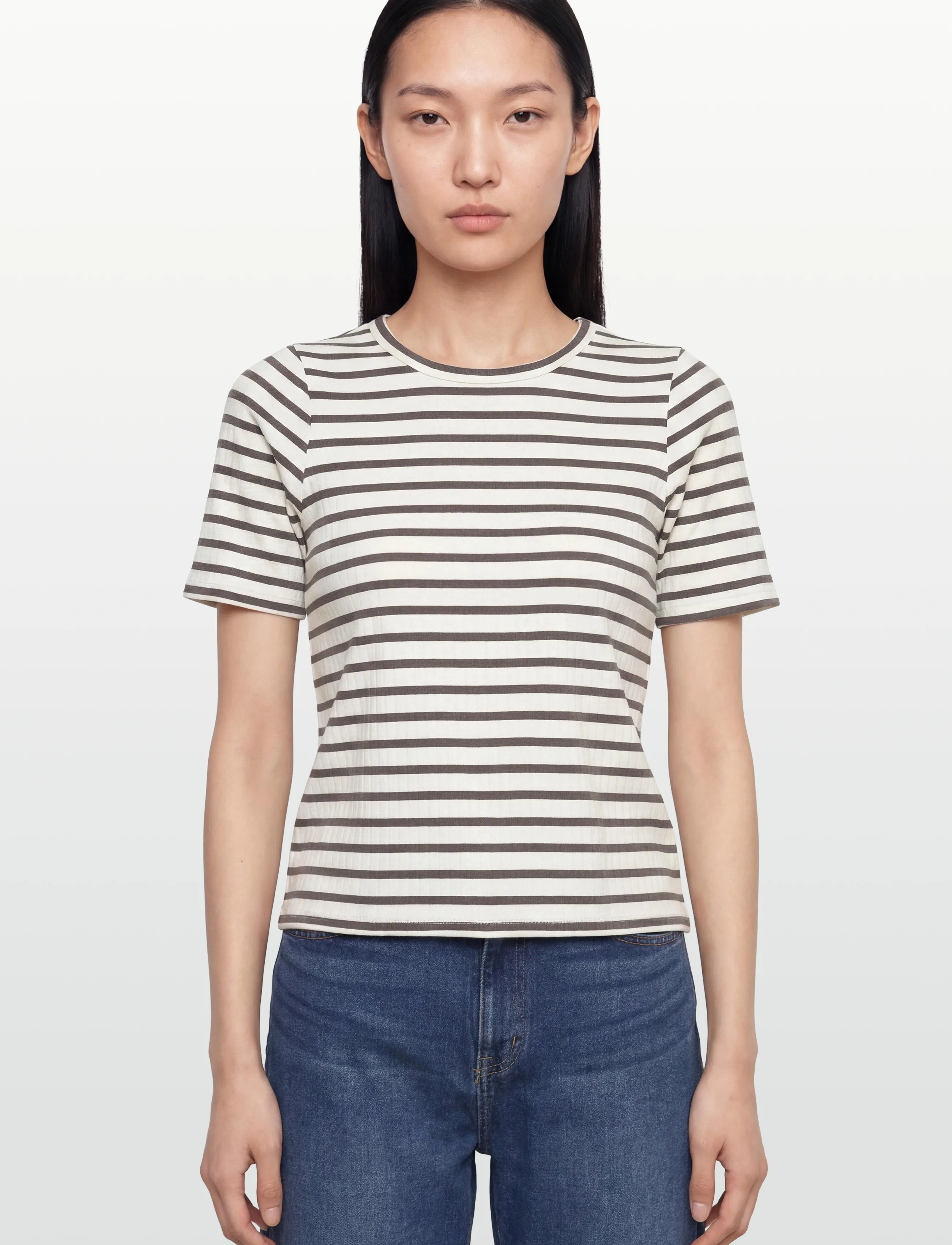 Levete Room - LR-NEDDIE - t-shirts - 8845c - falcon combi - 3