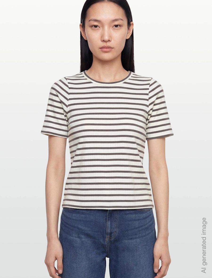 Levete Room - LR-NEDDIE - t-shirts - 8845c - falcon combi - 3
