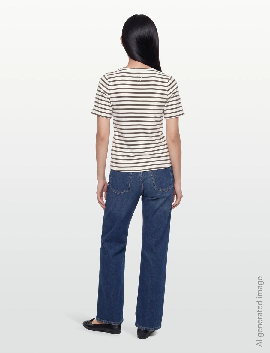 Levete Room - LR-NEDDIE - t-shirts - 8845c - falcon combi - 4