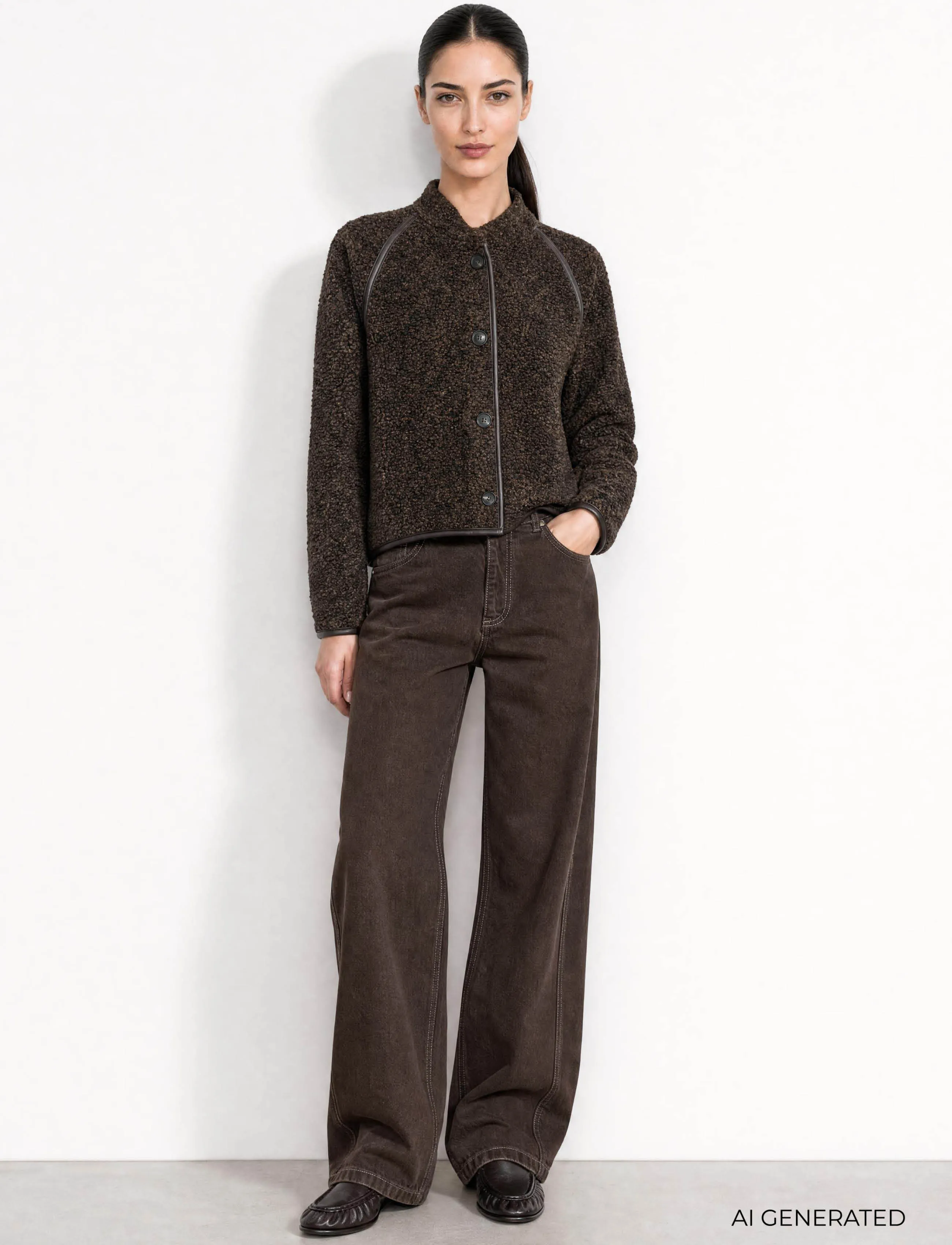 Levete Room LR-PERNILLE - Jackets & Coats - 8250 - AFTER DARK / brown